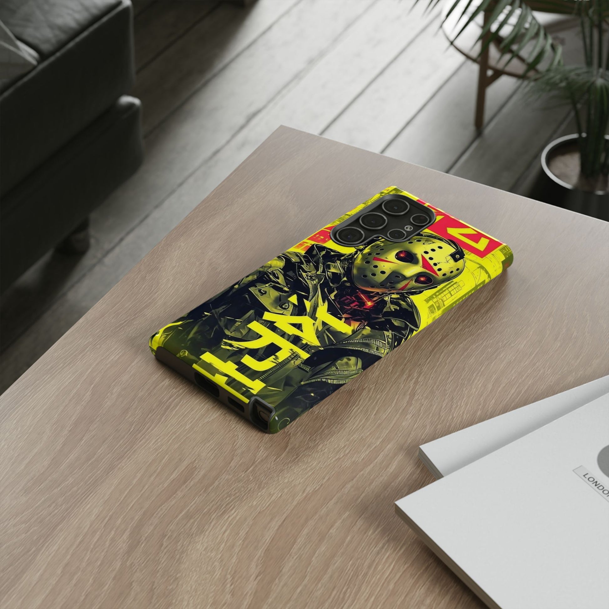 Cyberpunk X Jason Voorhees Tough Cases for iPhones, Samsung, and Pixel