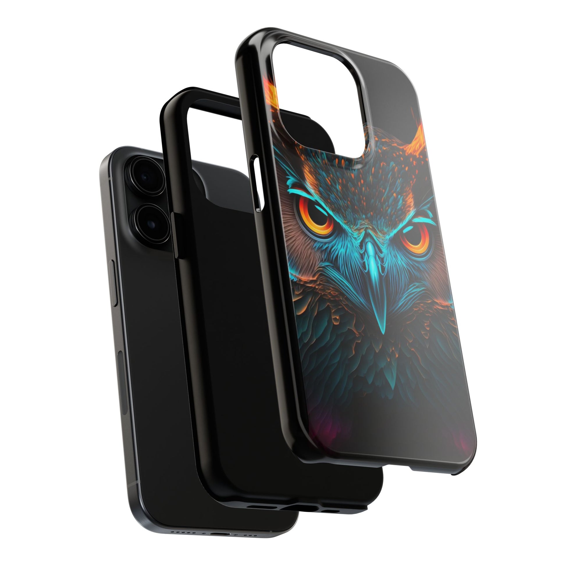 Neon Owl Theme Phone Cases for iPhones & Samsung Phones