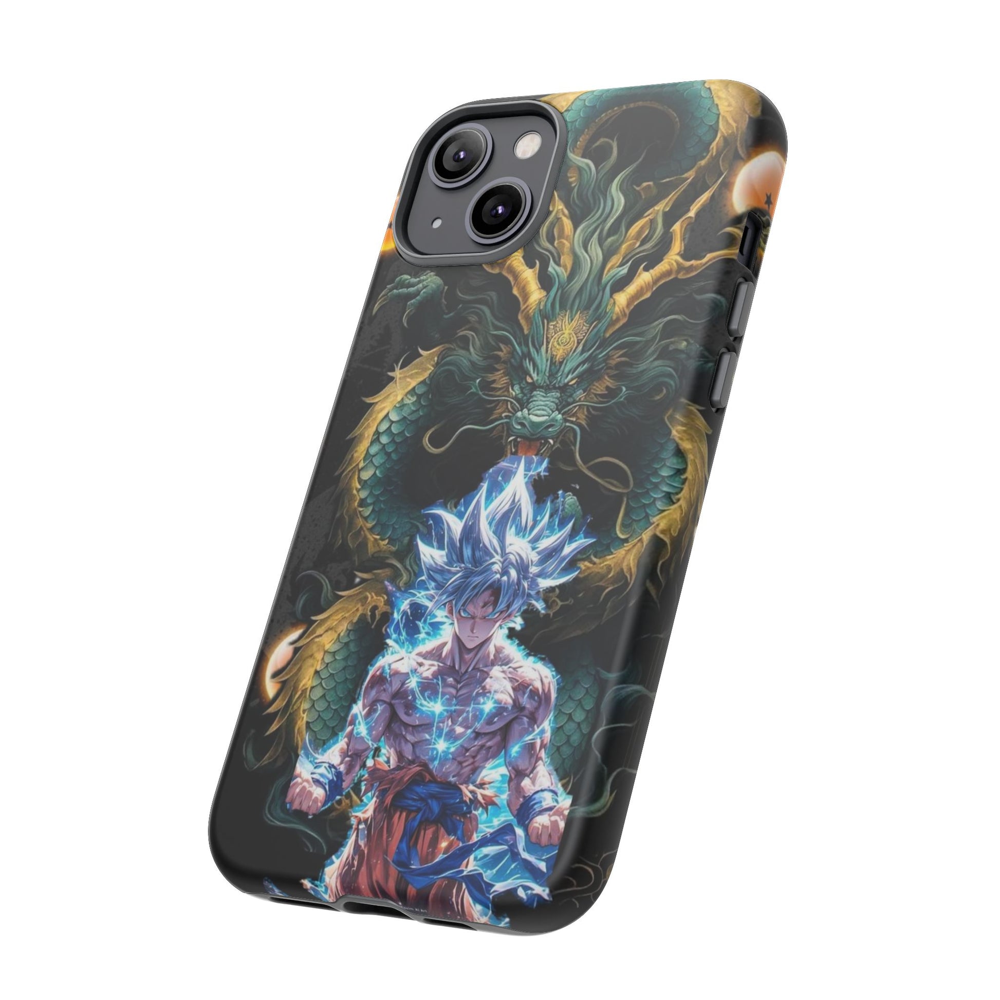 Anime Goku x Shenron Dragonball Z Tough Cases for iPhones, Samsung, and Pixel