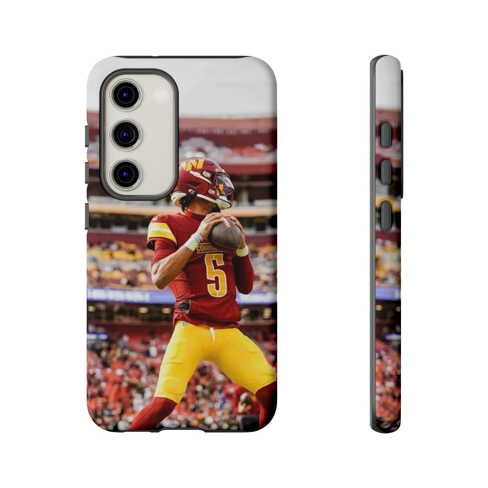 Jayden Daniels Washington Football Tough Cases for iPhones, Samsung, and Pixel