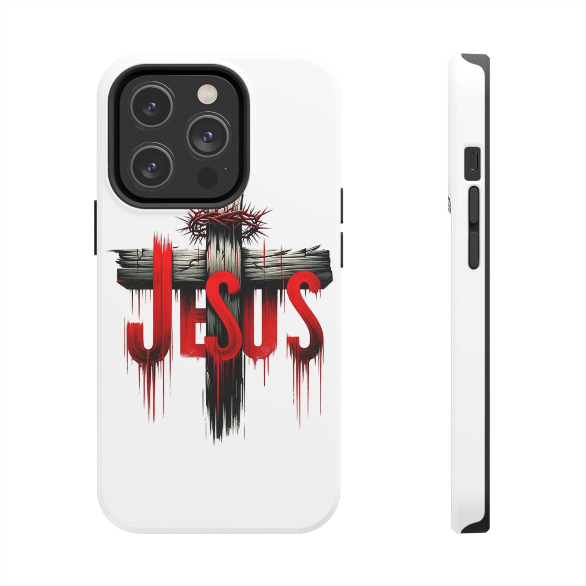 Jesus Cross and Crown Christian Theme Phone Cases for iPhones & Samsung Phones