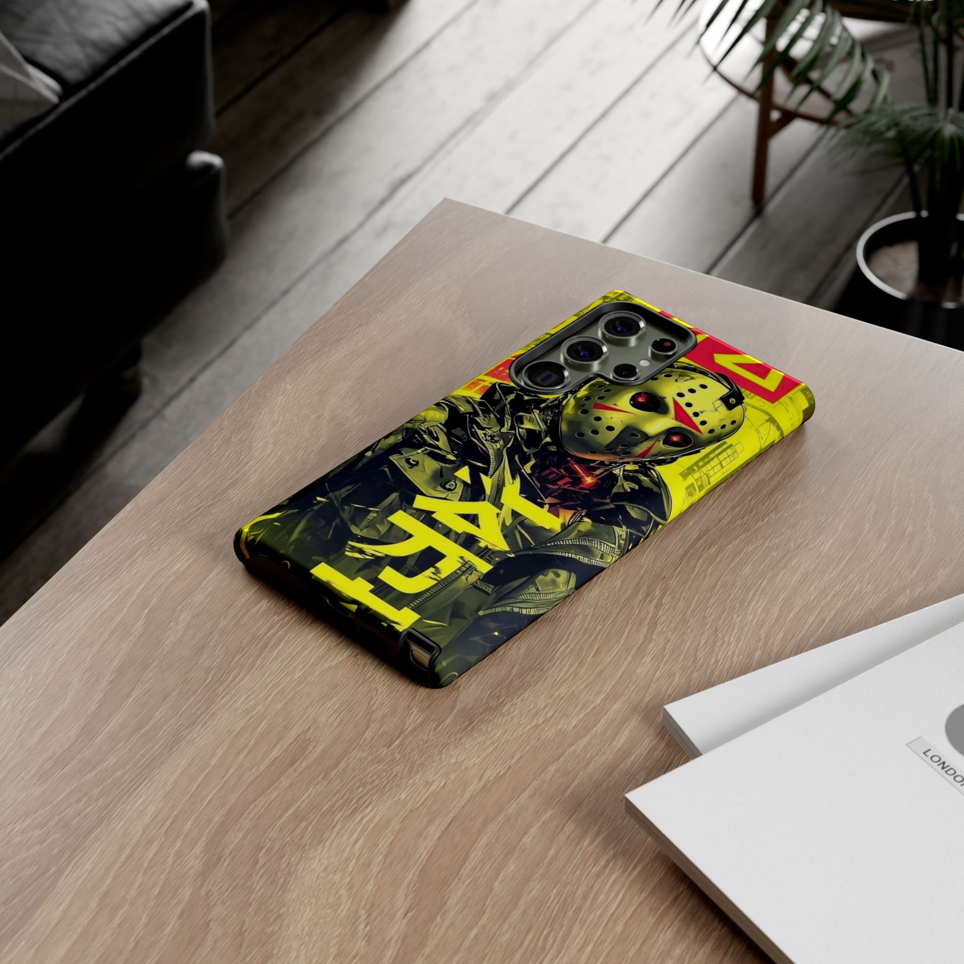 Cyberpunk X Jason Voorhees Tough Cases for iPhones, Samsung, and Pixel