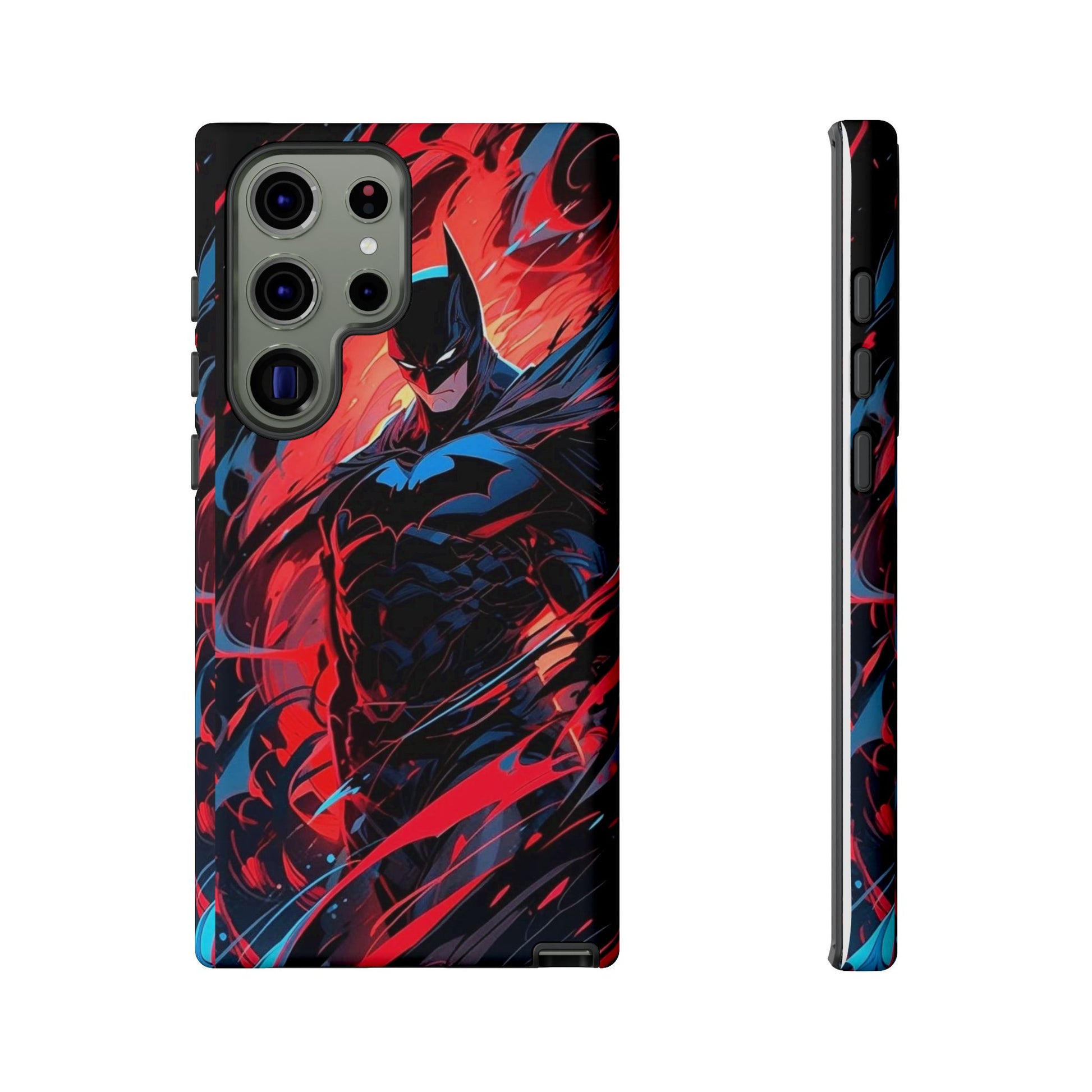 The Dark Knight Batman Art Tough Cases for iPhones, Samsung, and Pixel