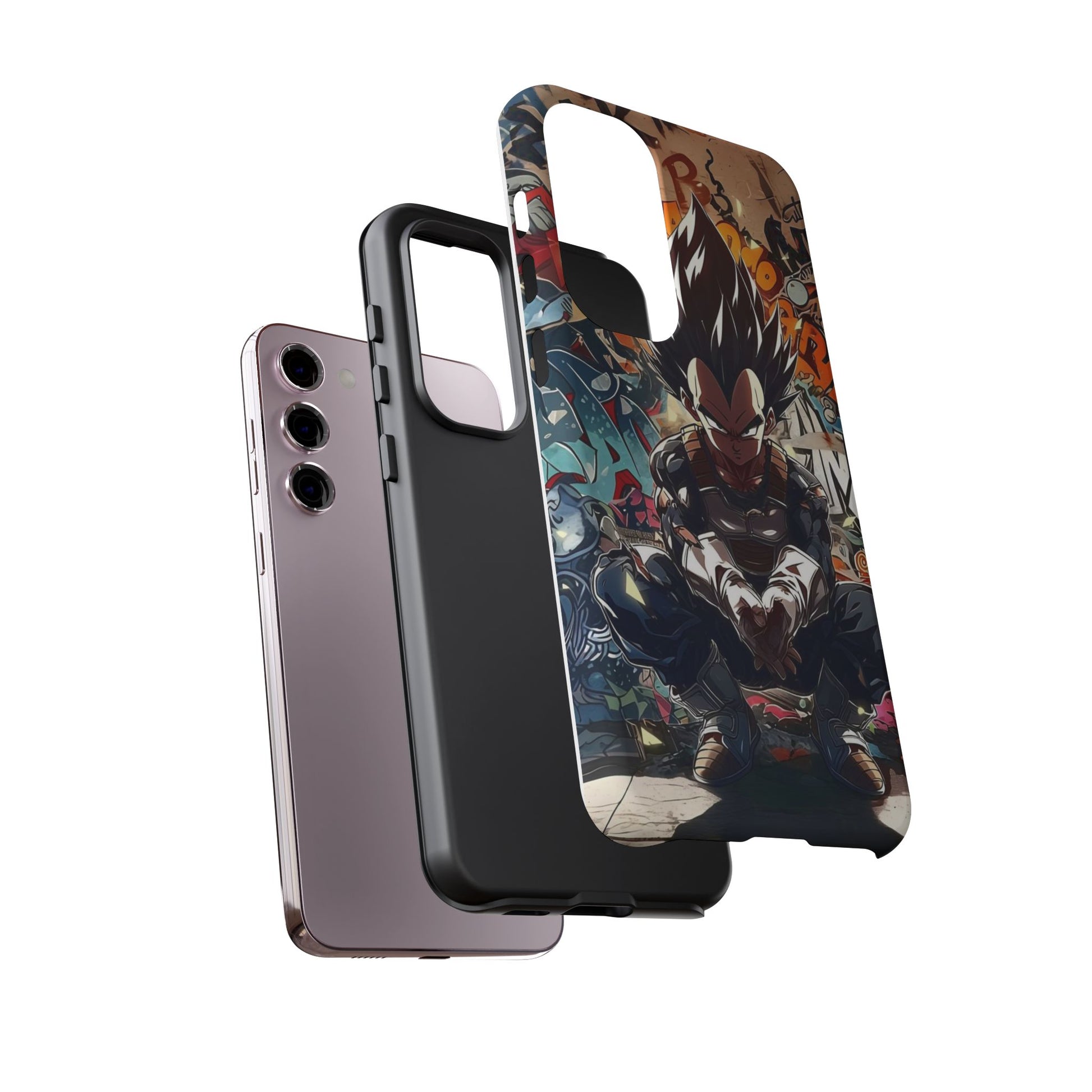 Anime Vegeta Dragon ball Z Tough Cases for iPhones, Samsung, and Pixel