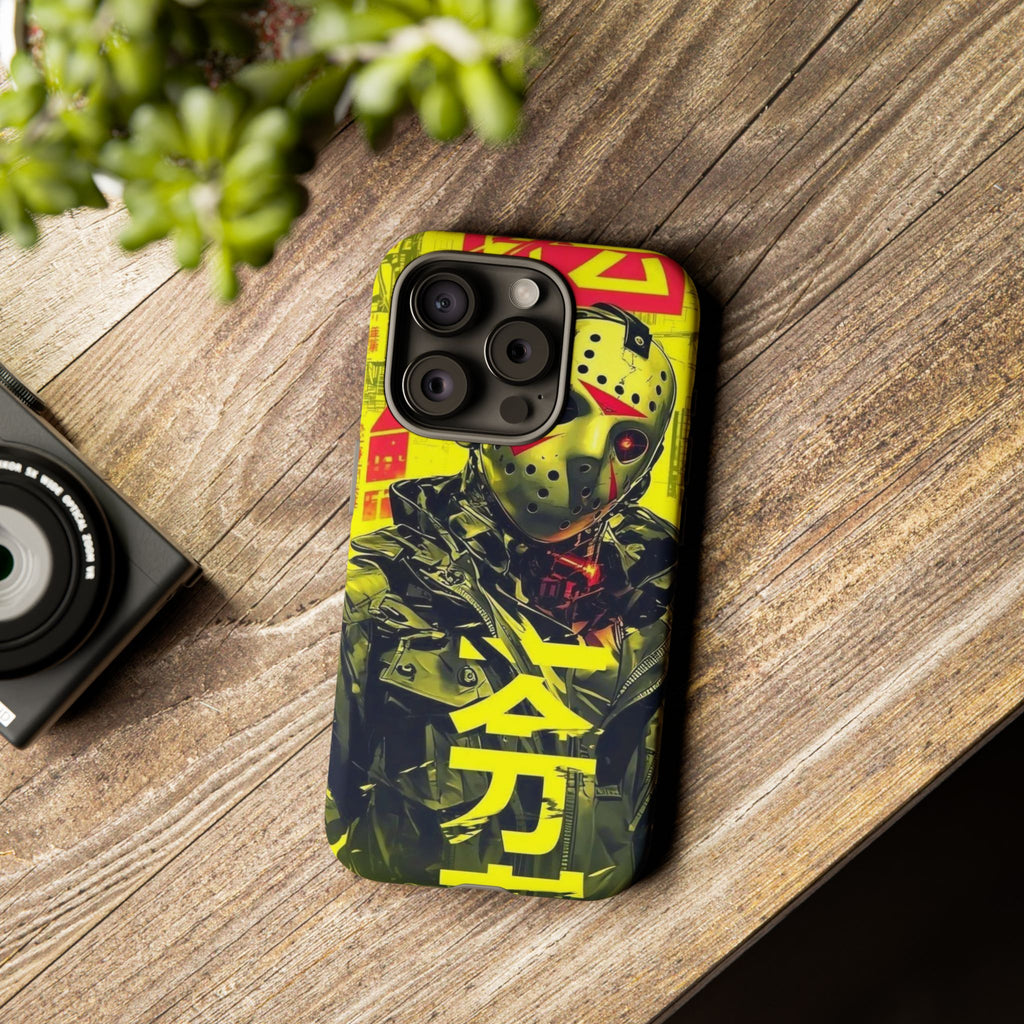 Cyberpunk X Jason Voorhees Tough Cases for iPhones, Samsung, and Pixel