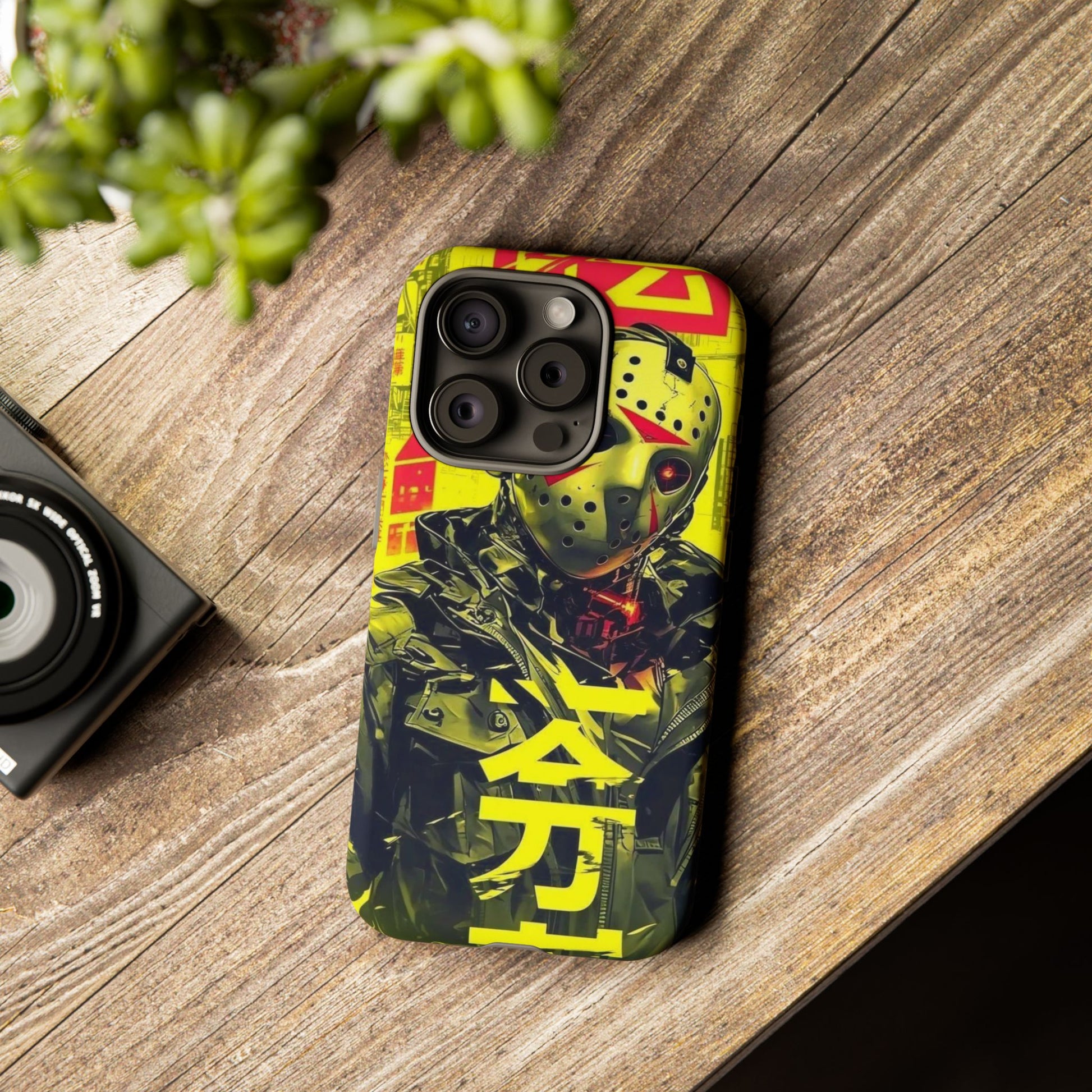 Cyberpunk X Jason Voorhees Tough Cases for iPhones, Samsung, and Pixel