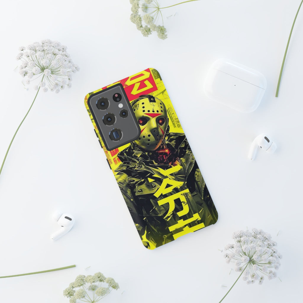 Cyberpunk X Jason Voorhees Tough Cases for iPhones, Samsung, and Pixel