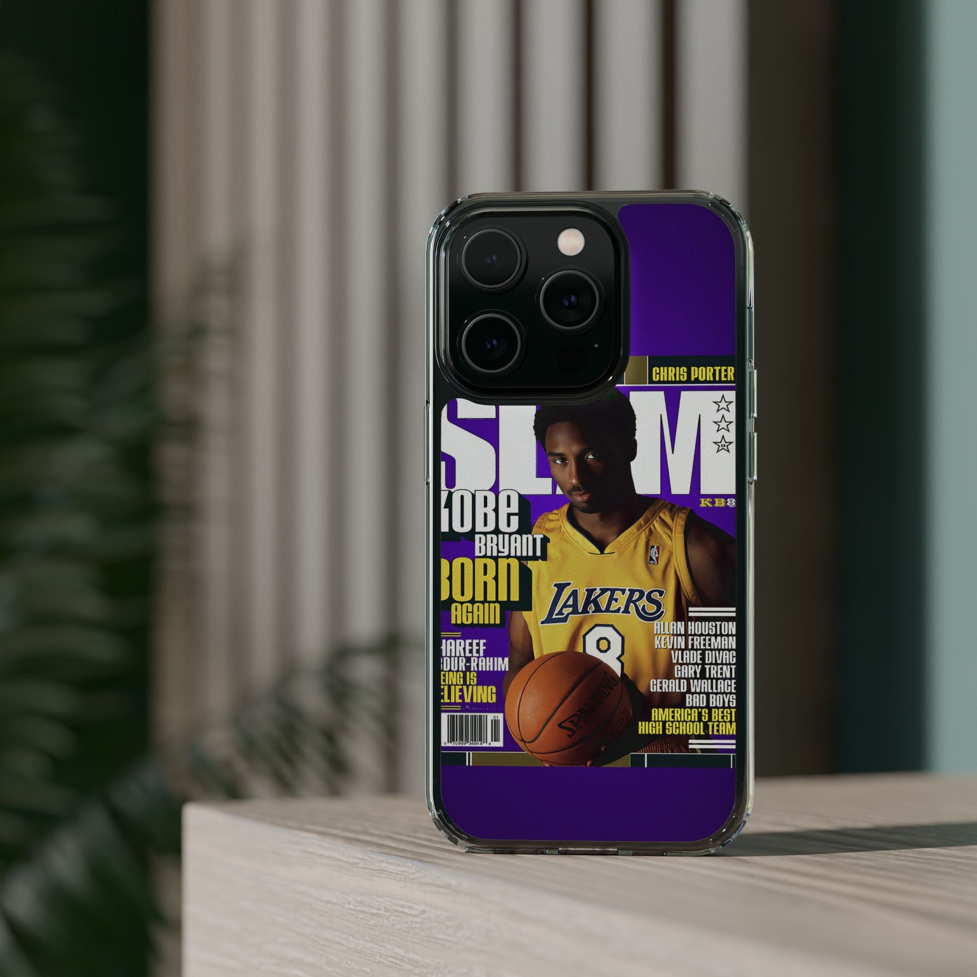 SLAM Cover Kobe Basketball Inspired design Clear Phone Cases