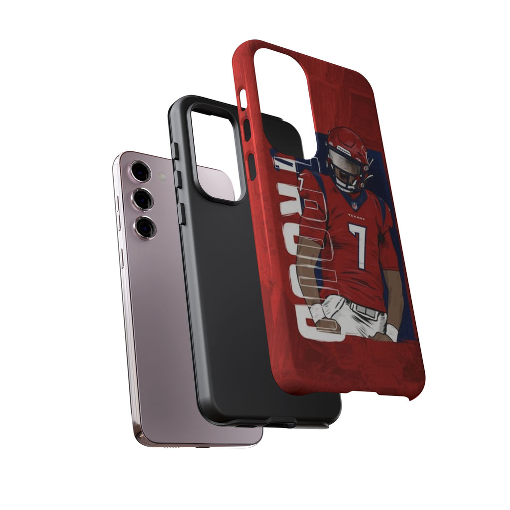 Houston Texans Football CJ Stroud Tough Cases for iPhones, Samsung, and Pixel