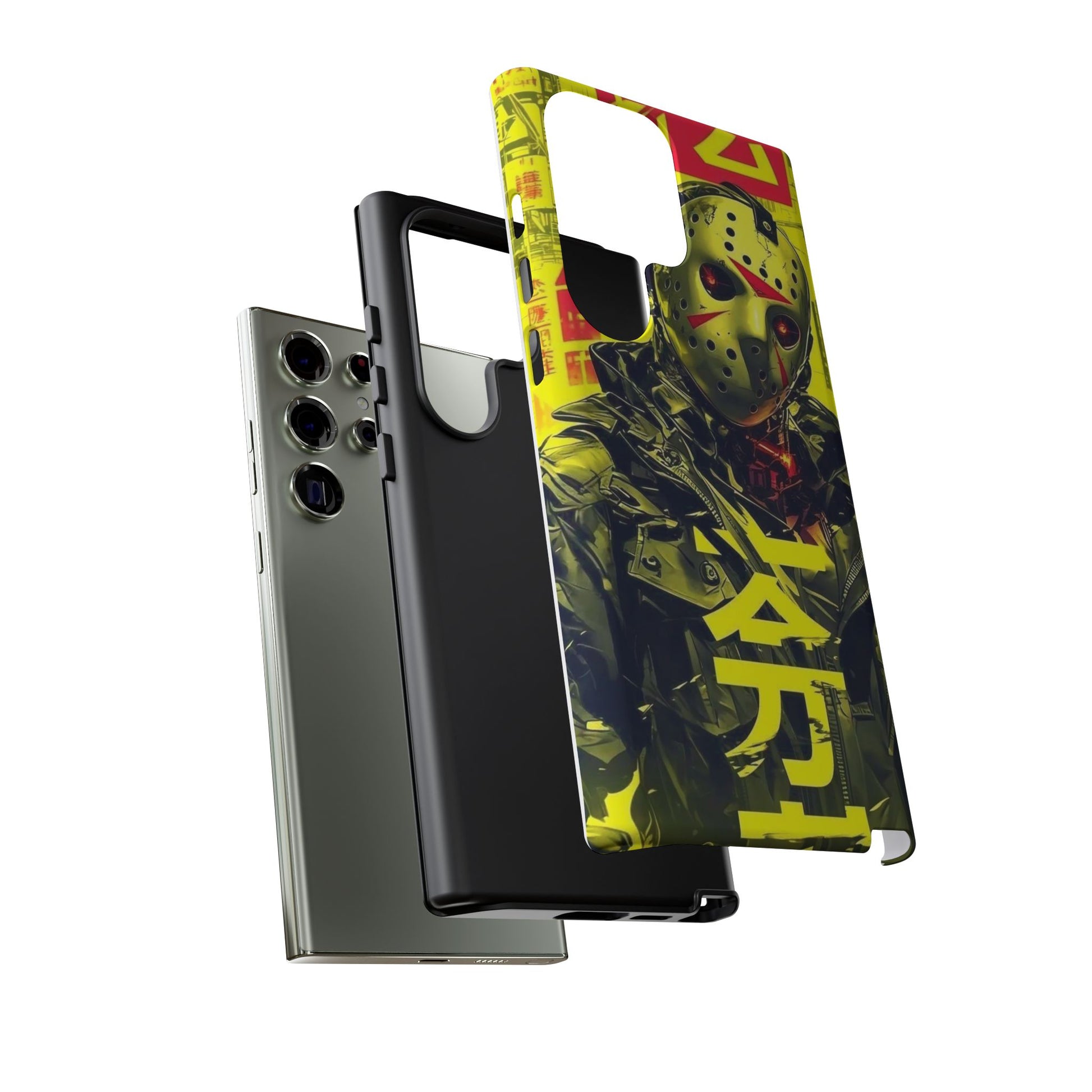 Cyberpunk X Jason Voorhees Tough Cases for iPhones, Samsung, and Pixel