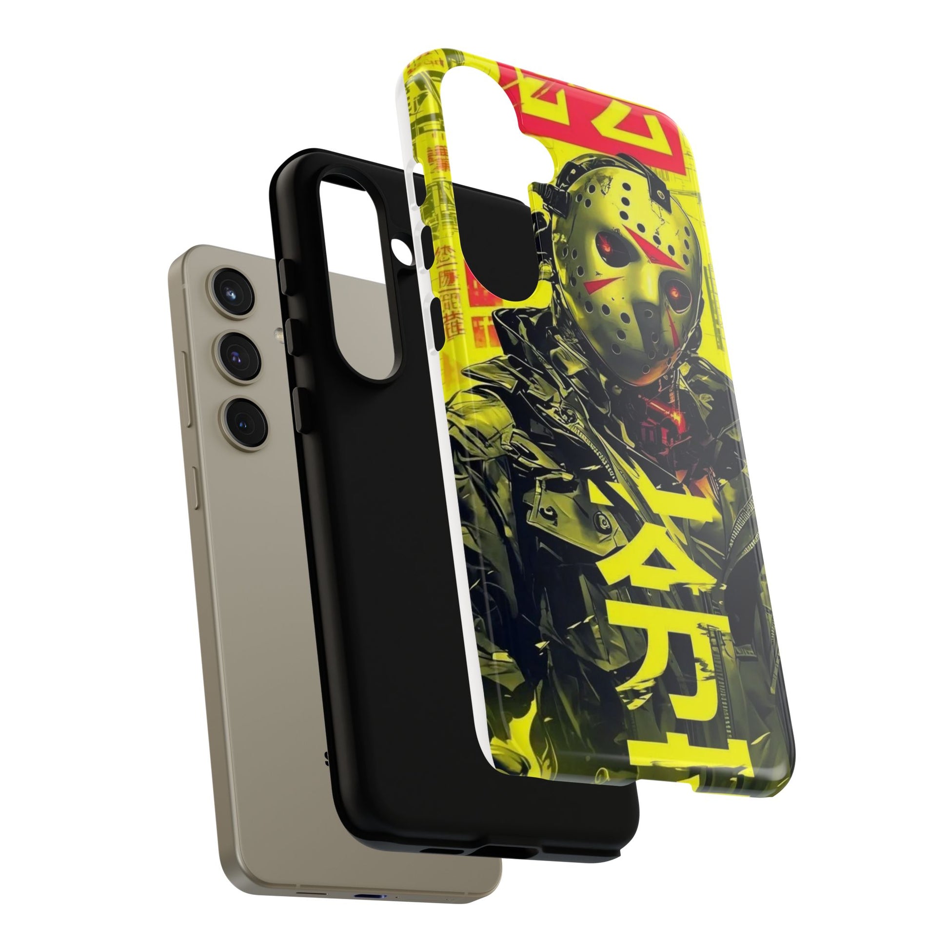 Cyberpunk X Jason Voorhees Tough Cases for iPhones, Samsung, and Pixel
