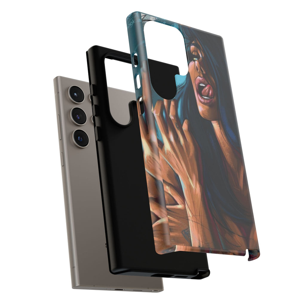 Tough Girl Theme Urban Design Cases for iPhones, Samsung, and Pixel