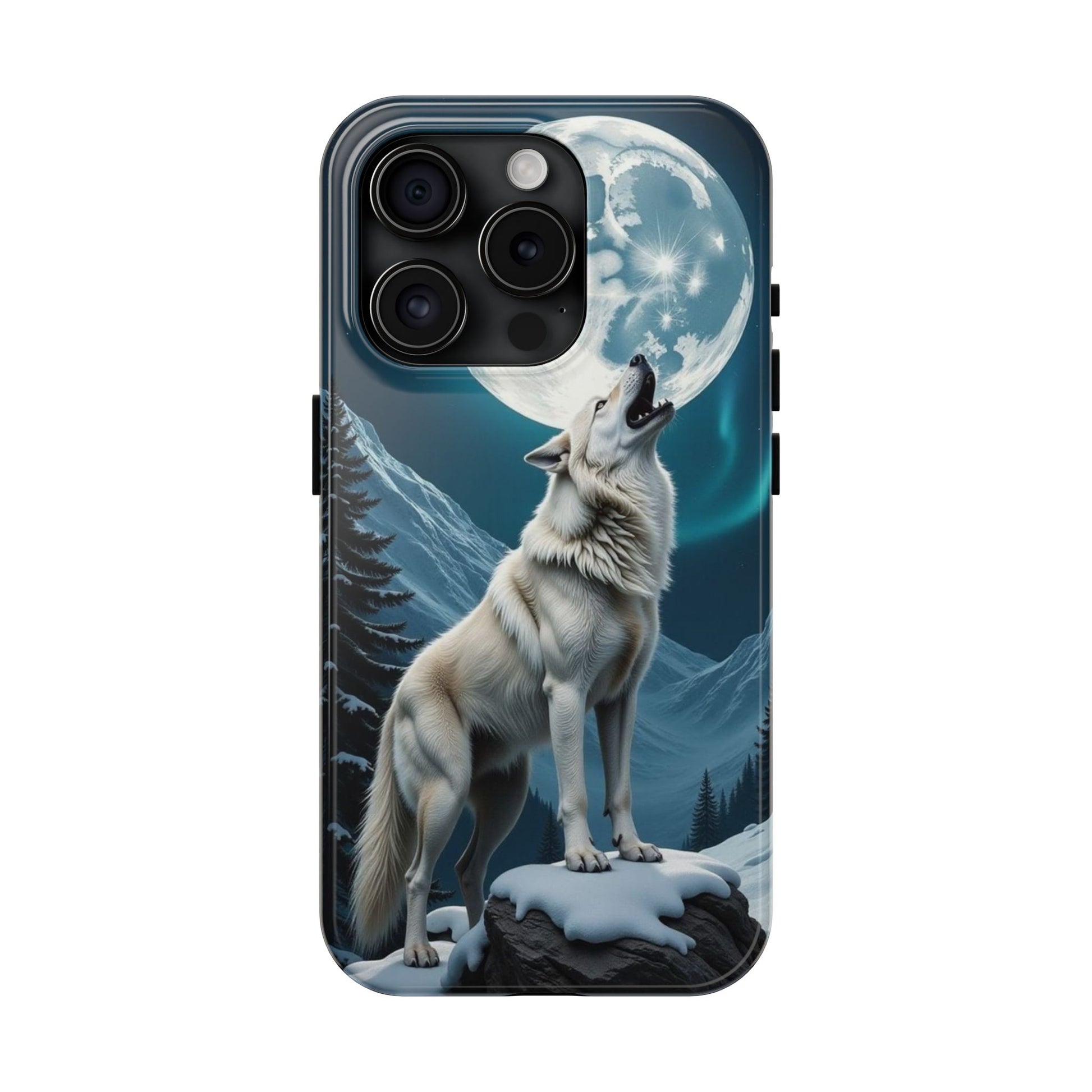 Howling Wolf Theme Phone Cases for iPhones & Samsung Phones