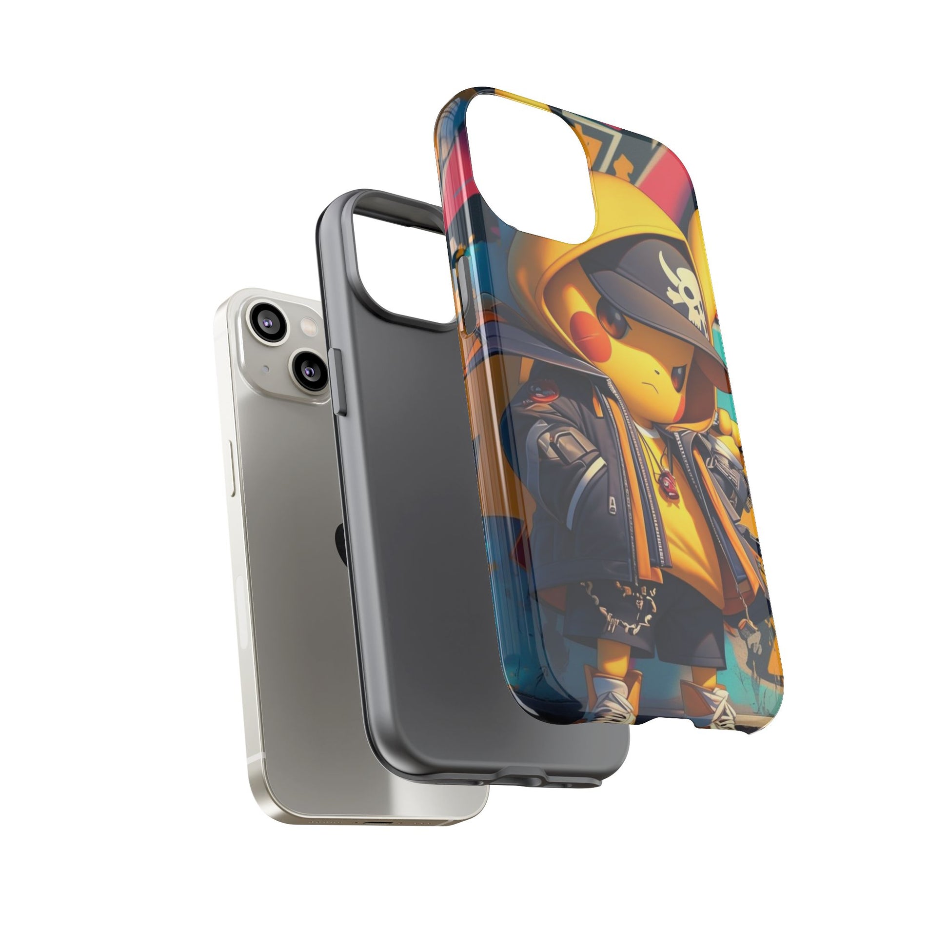 Cute Poke Bear Phone Case, Tough Cases for iPhones, Samsung, and Pixel