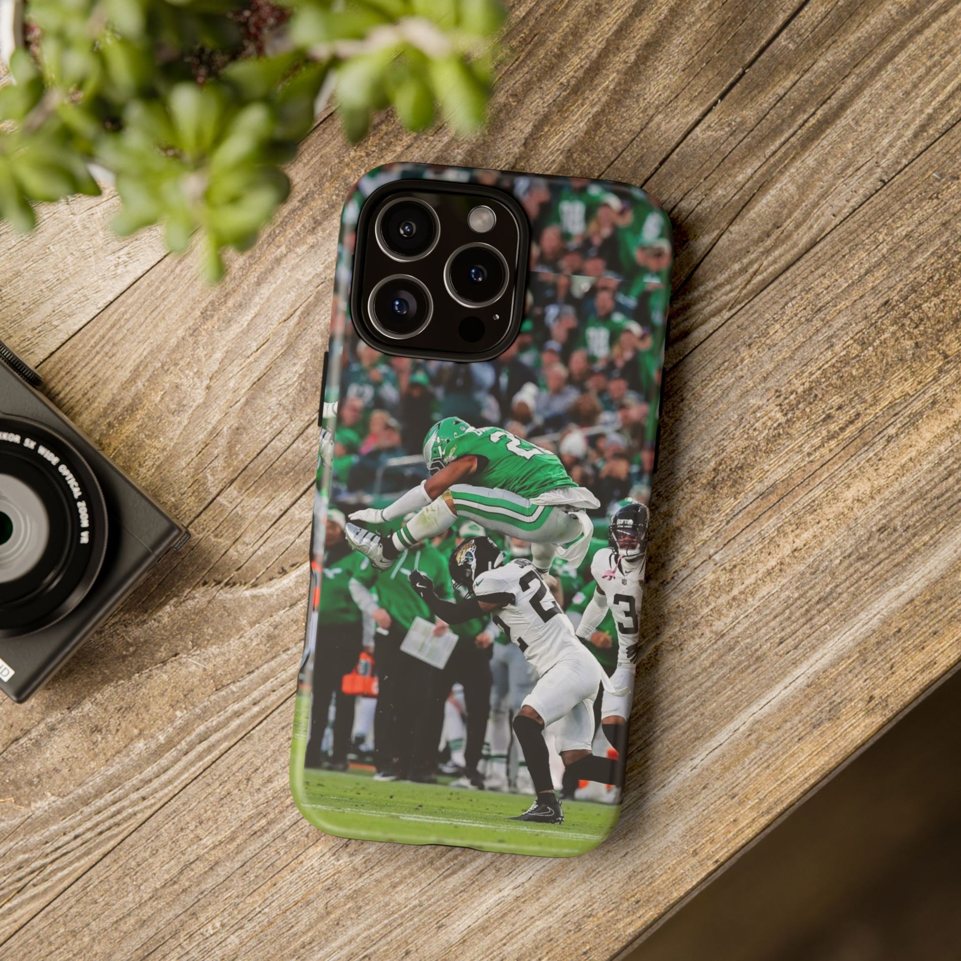 Saquon Barkley The Huddle Eagles Football Tough Cases for iPhones, Samsung, and Pixel