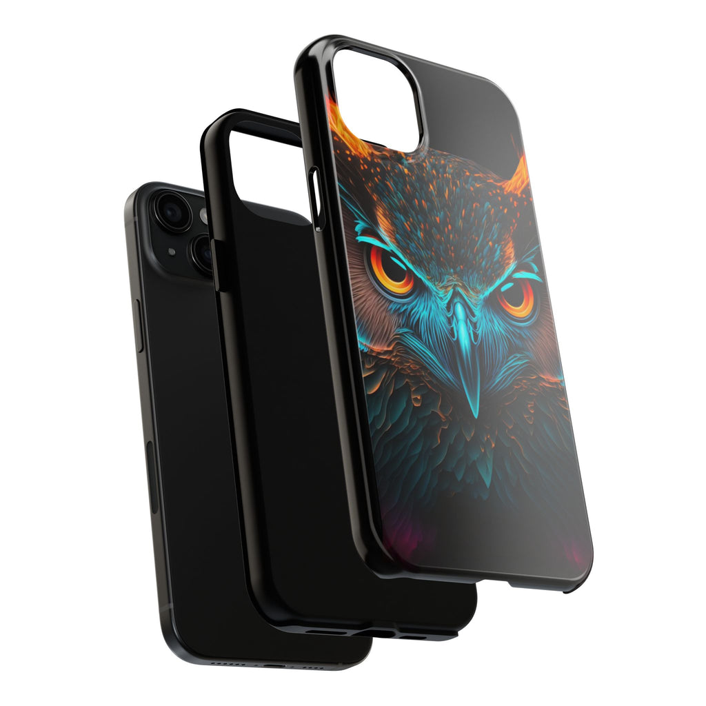 Neon Owl Theme Phone Cases for iPhones & Samsung Phones