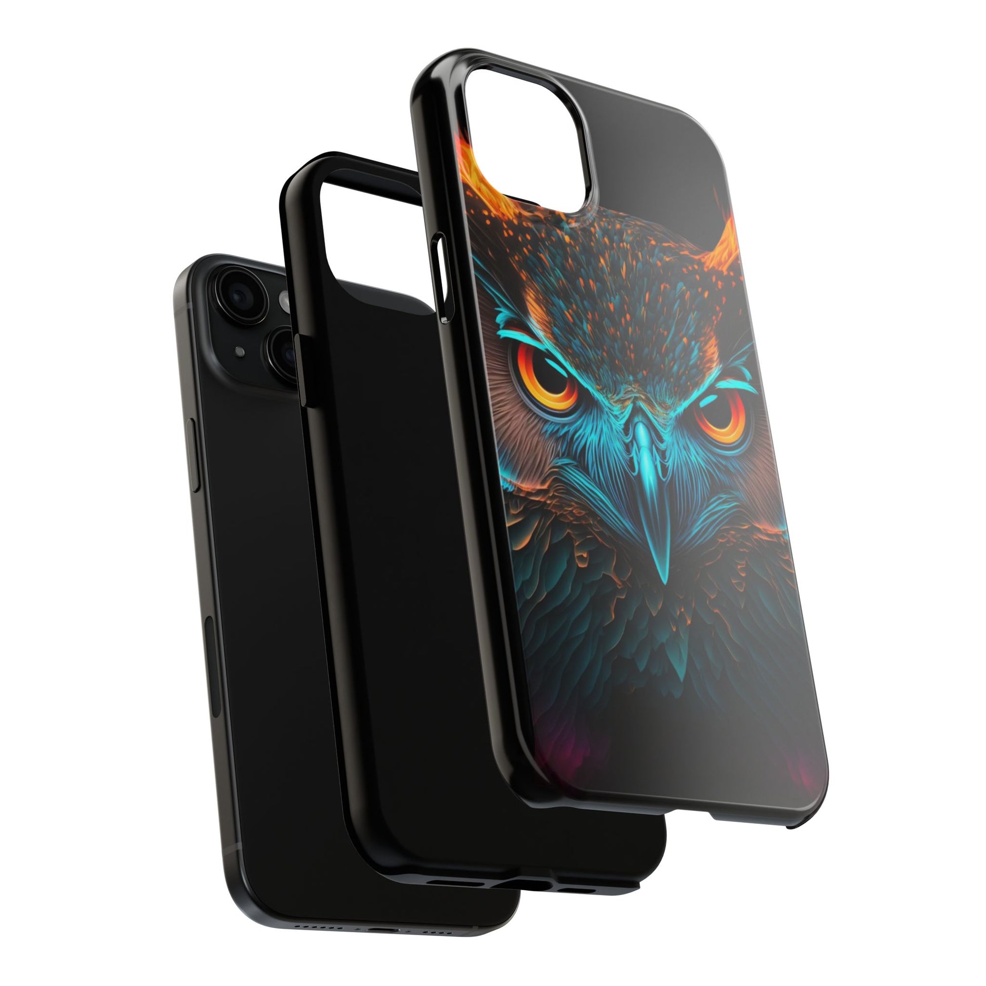 Neon Owl Theme Phone Cases for iPhones & Samsung Phones