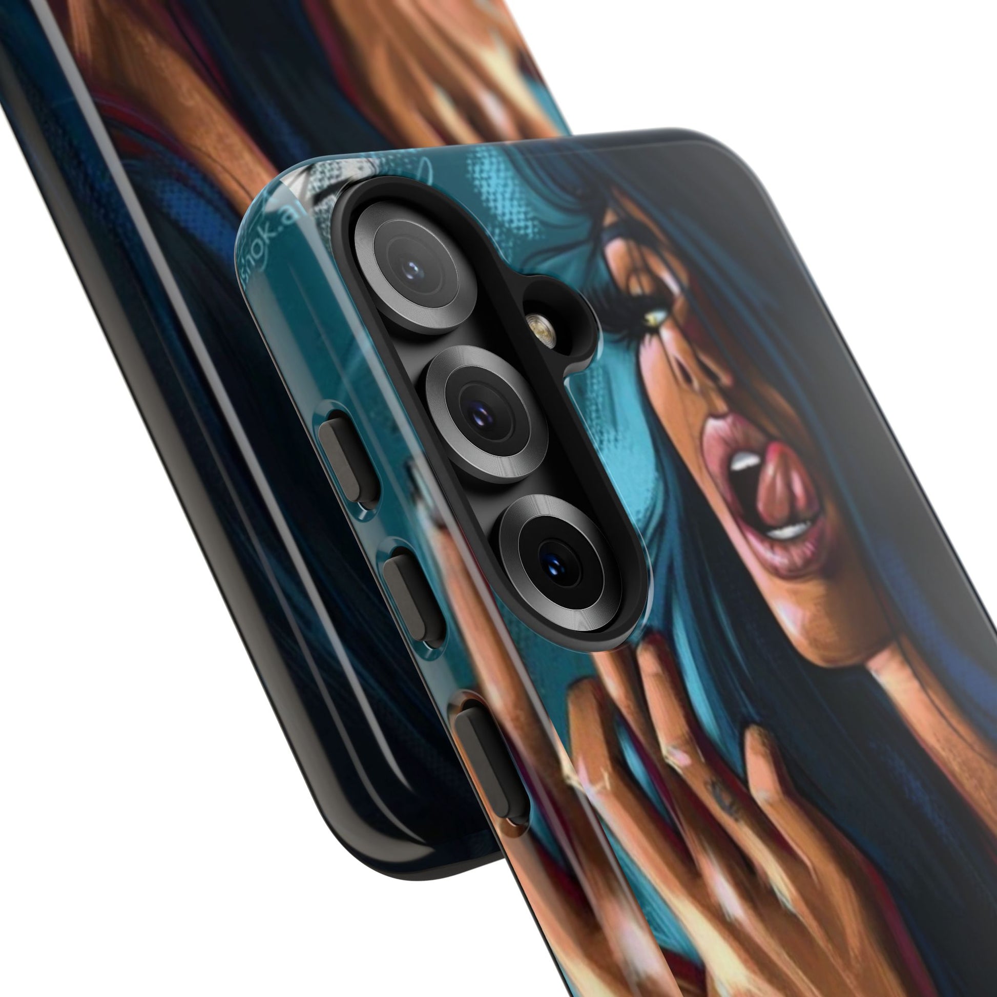 Tough Girl Theme Urban Design Cases for iPhones, Samsung, and Pixel