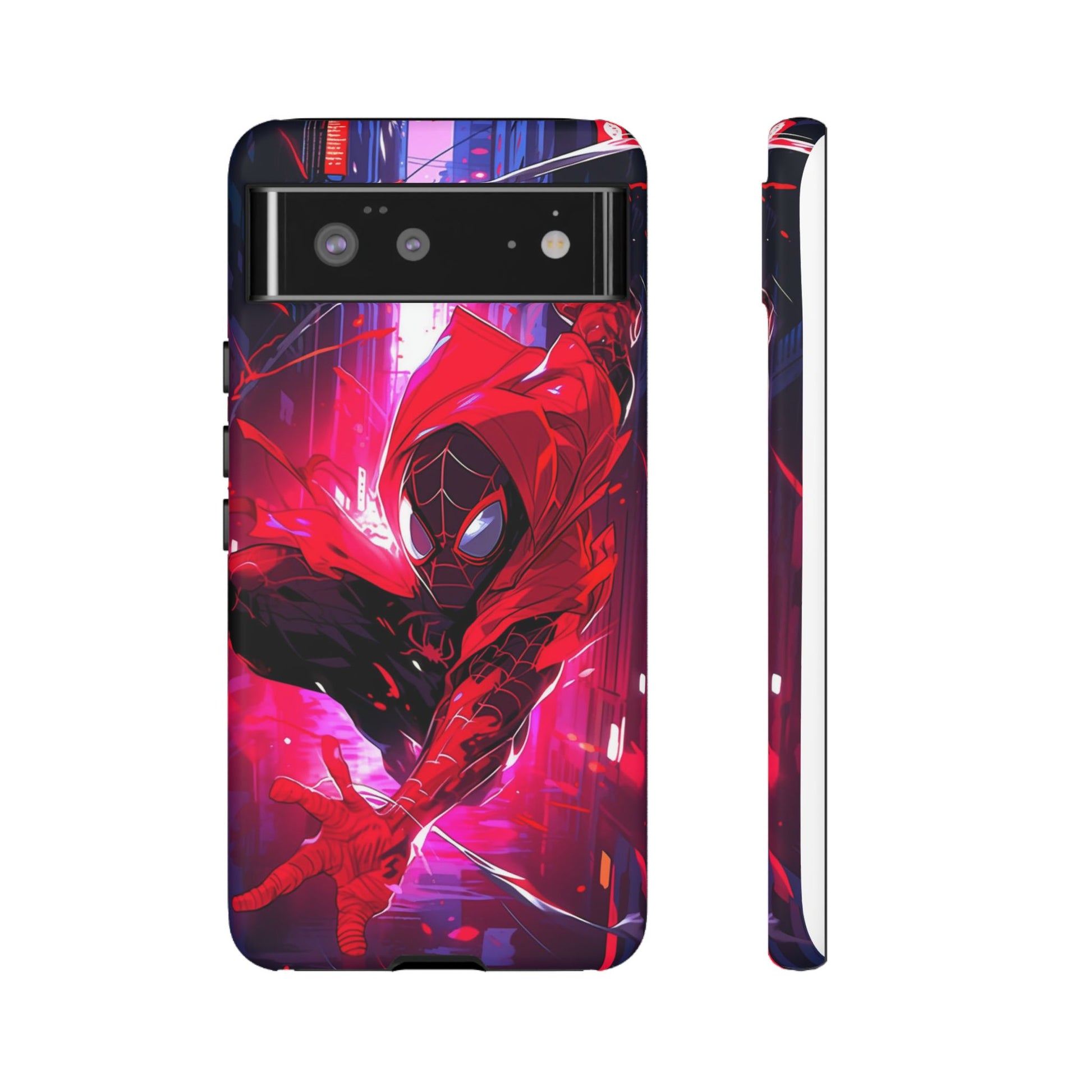 Miles Morales Spiderman Phone Case, Tough Cases for iPhones, Samsung, and Pixel