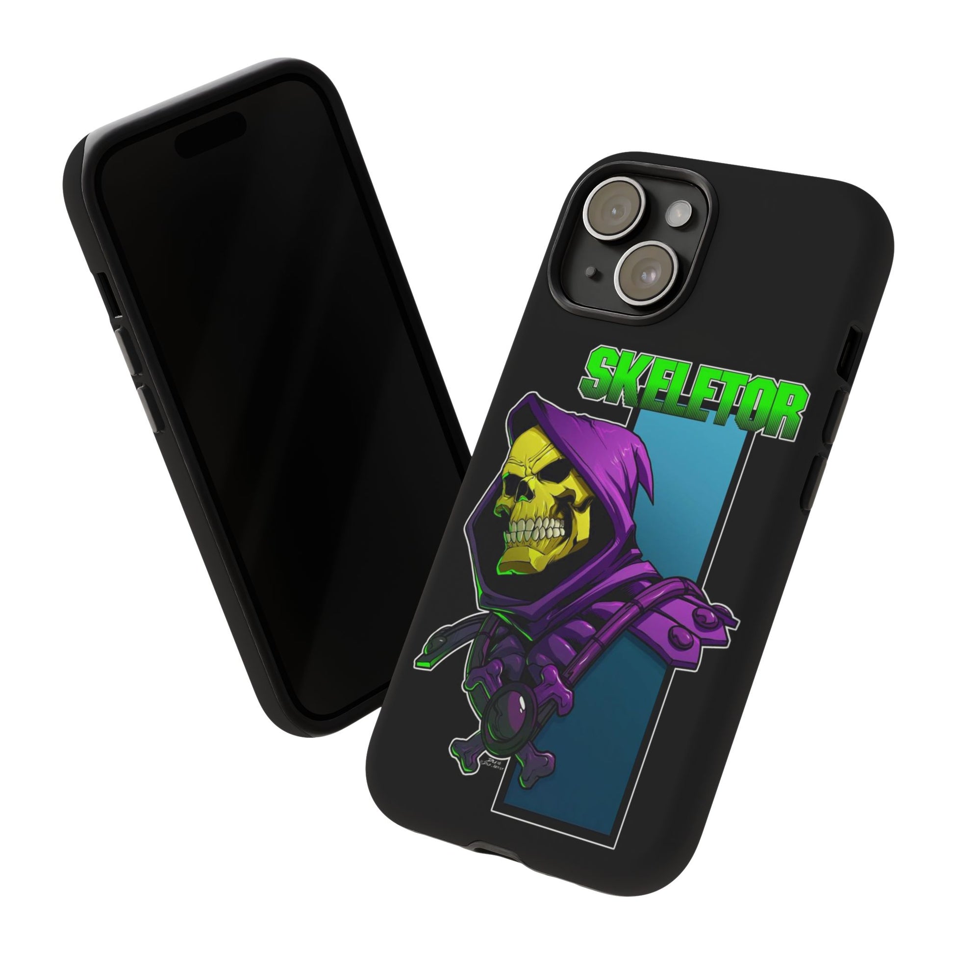 Skeletor Tough Cases for iPhones, Samsung, and Pixel