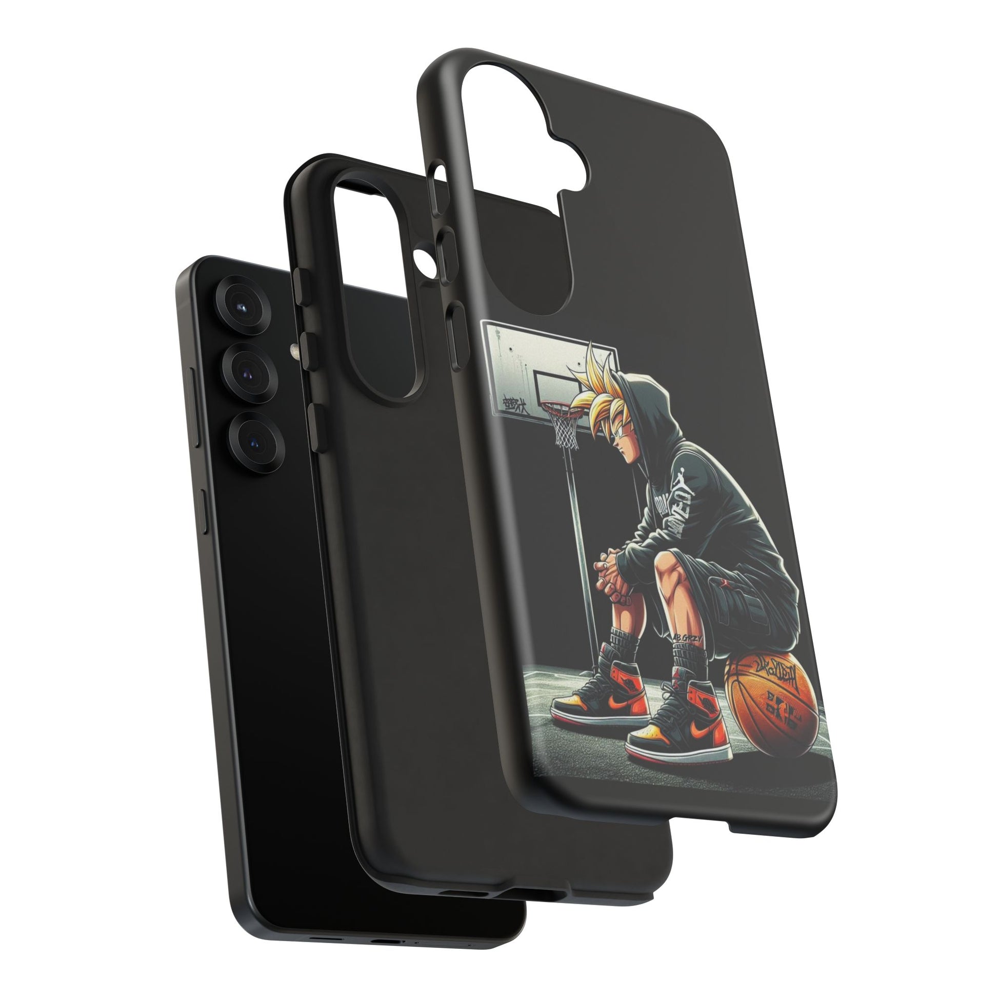 Son Goku Basketball Tough Cases for iPhones, Samsung, and Pixel