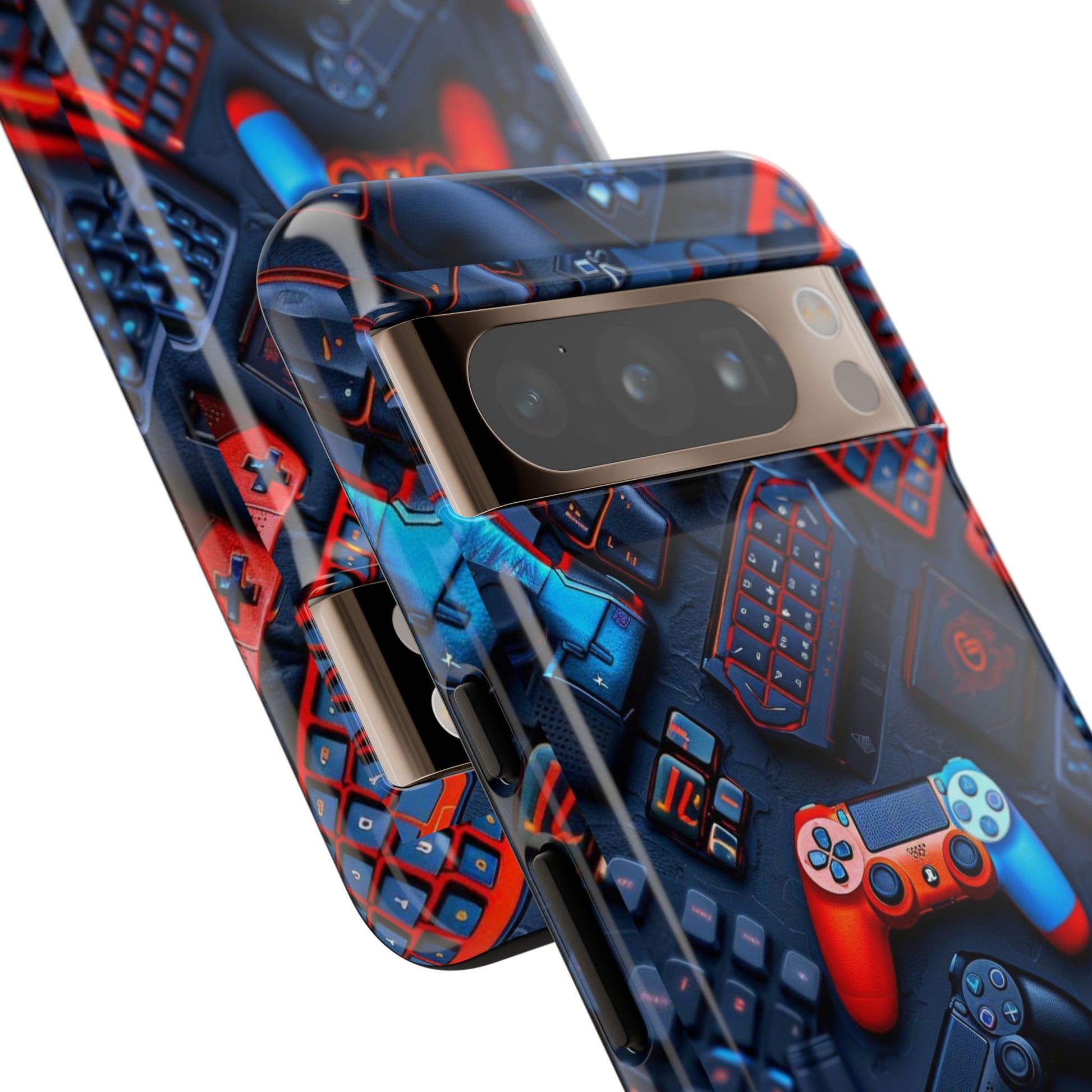 Gamer Themed Controllers Tough Cases for iPhones, Samsung, and Pixel