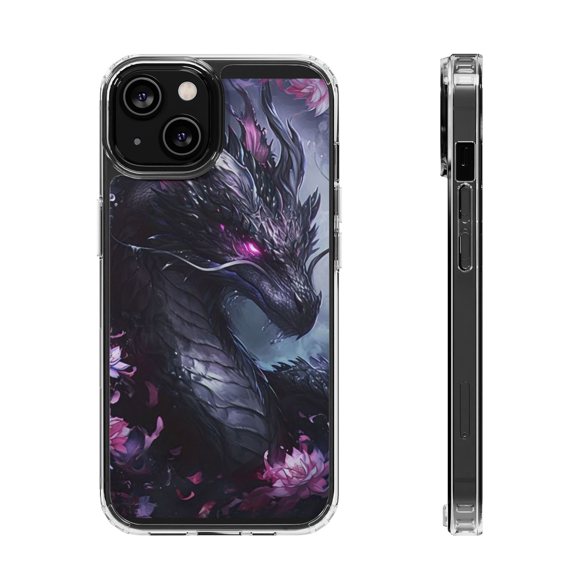 Phone Cases, Purple Dragon Design, iPhone Samsung Case, Protective Cover, Unique