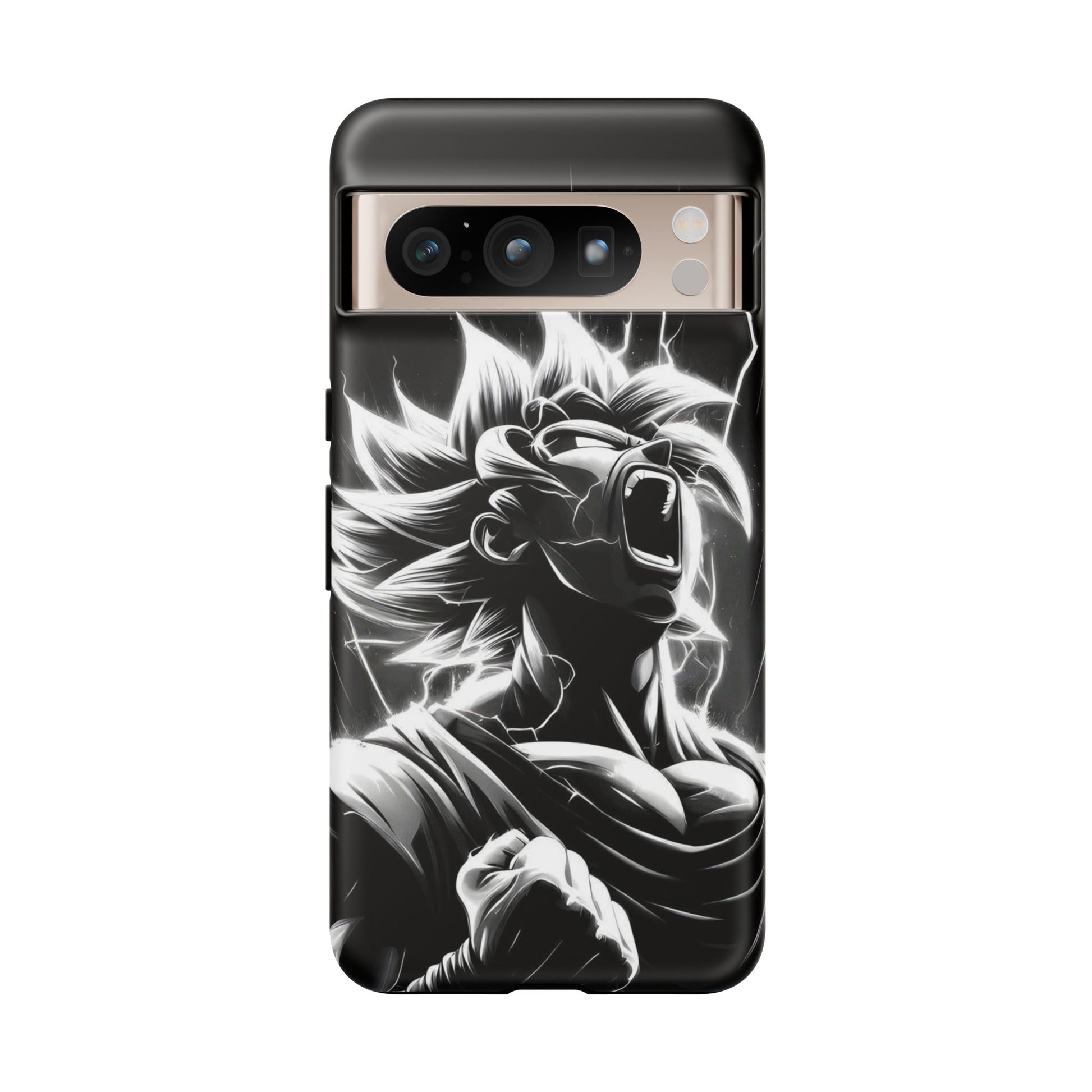 Anime Saiyan Rage Dragon ball Z Tough Cases for iPhones, Samsung, and Pixel
