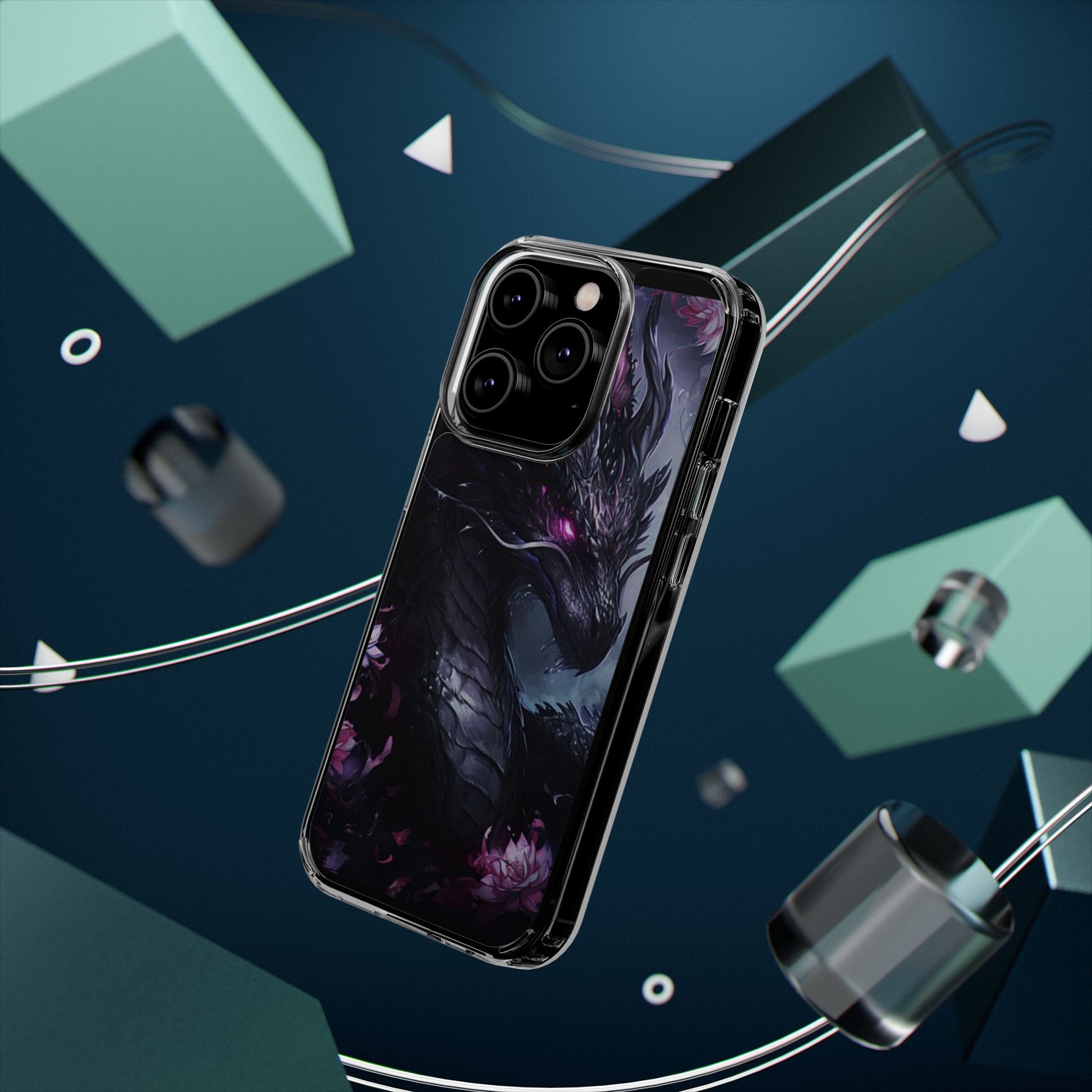 Phone Cases, Purple Dragon Design, iPhone Samsung Case, Protective Cover, Unique