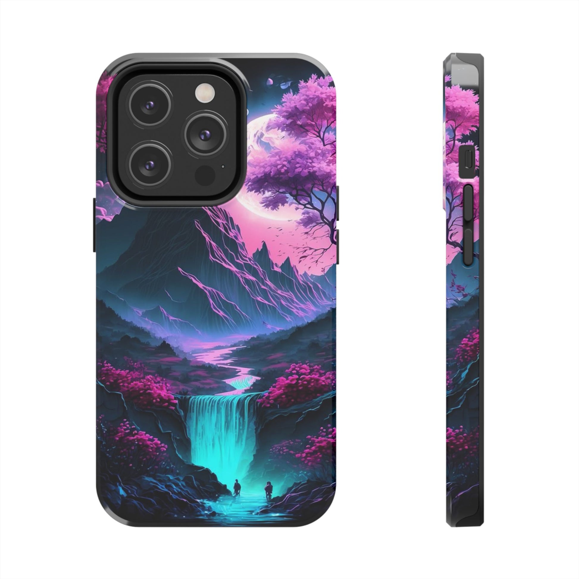 Cherry Blossoms in Japan Themed Tough Phone Cases for Iphones & Samsung Phones