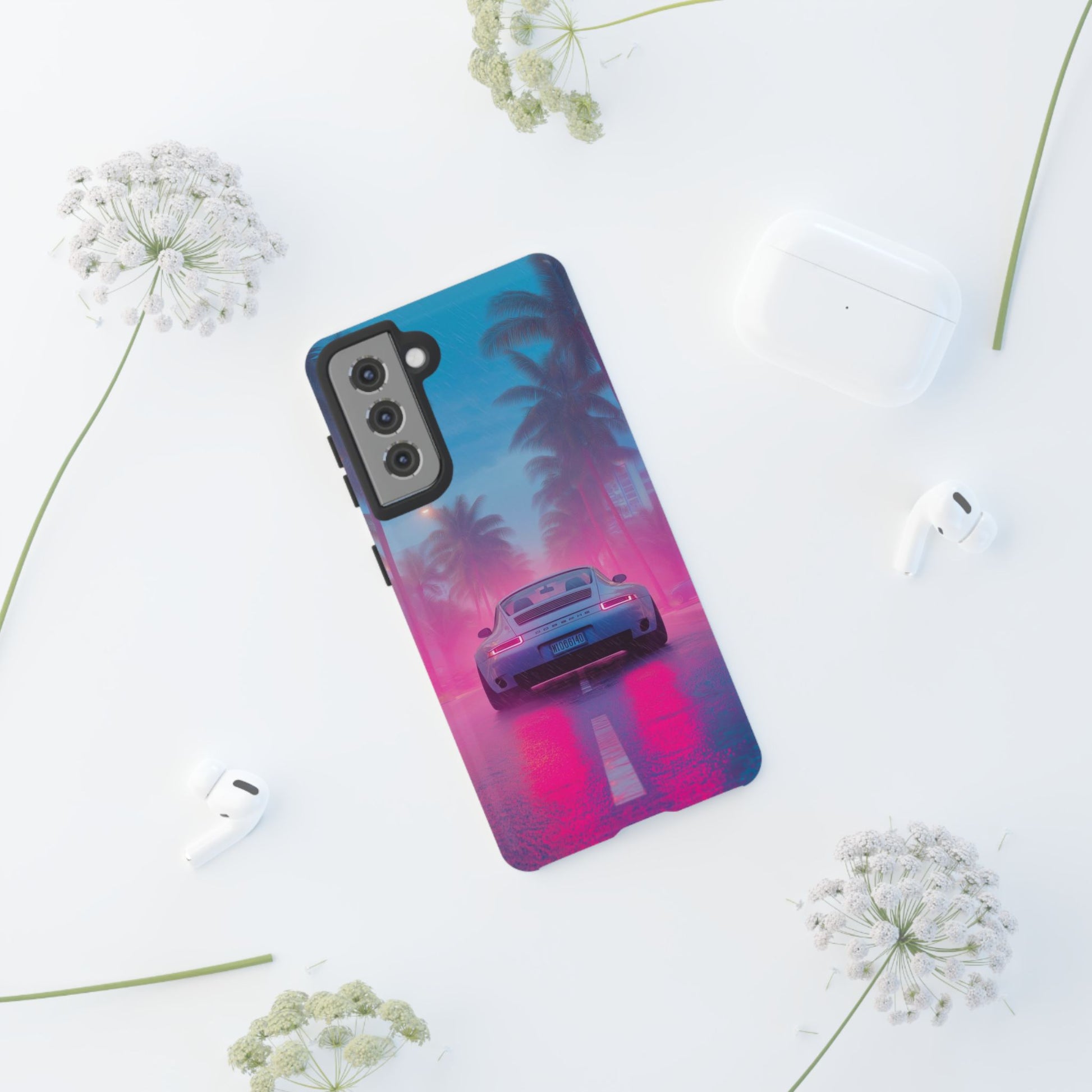 Miami Vice Porsche Phone Case for iPhone, Samsung Galaxy, & Pixel Phones