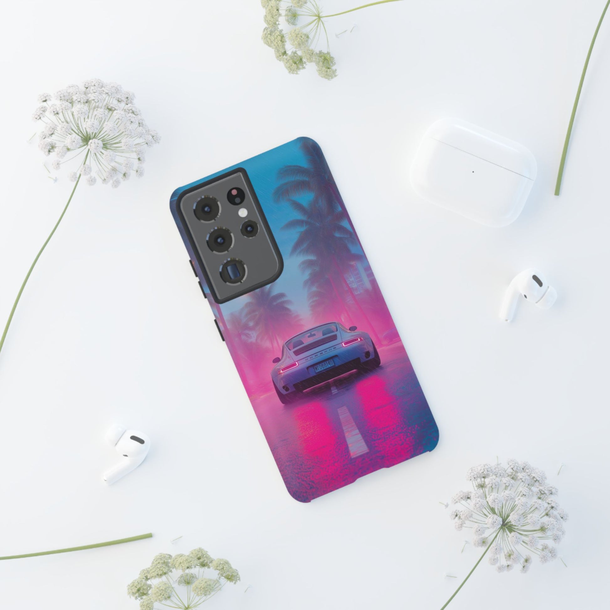 Miami Vice Porsche Phone Case for iPhone, Samsung Galaxy, & Pixel Phones