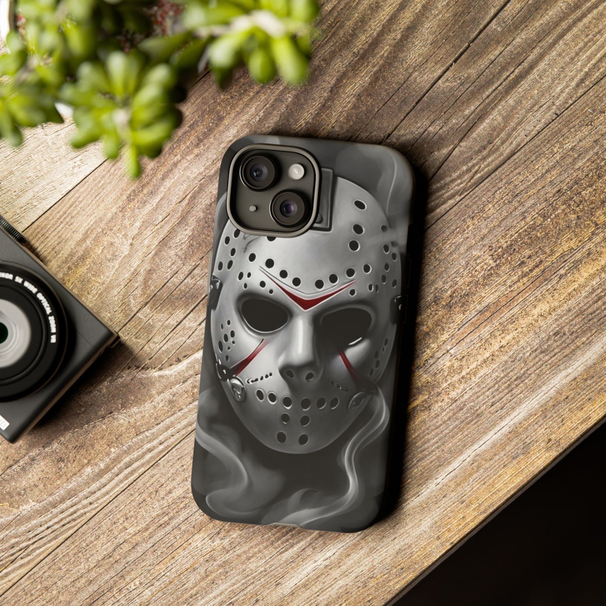 Friday the 13th Jason's Mask Tough Cases for iPhones, Samsung, and Pixel