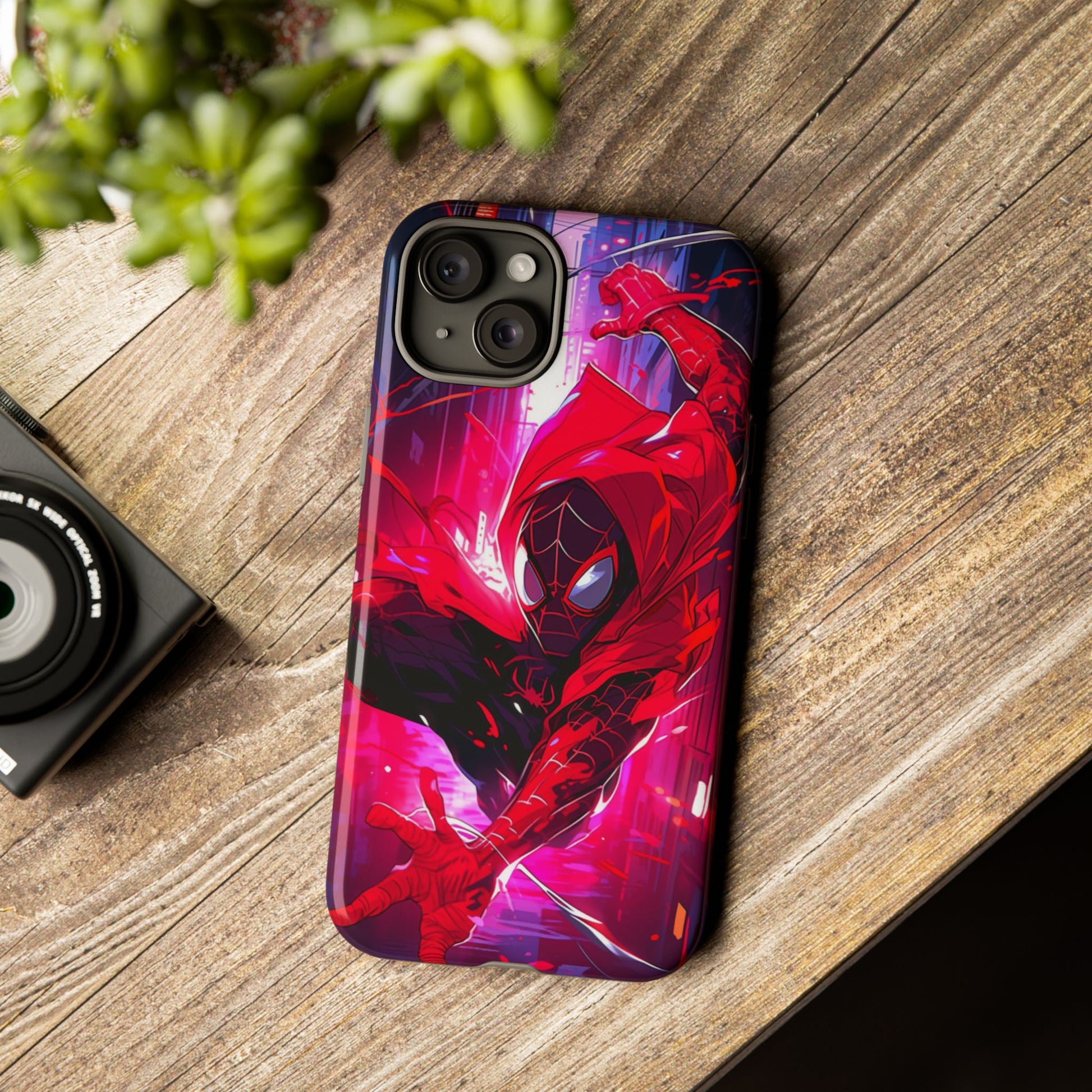 Miles Morales Spiderman Phone Case, Tough Cases for iPhones, Samsung, and Pixel