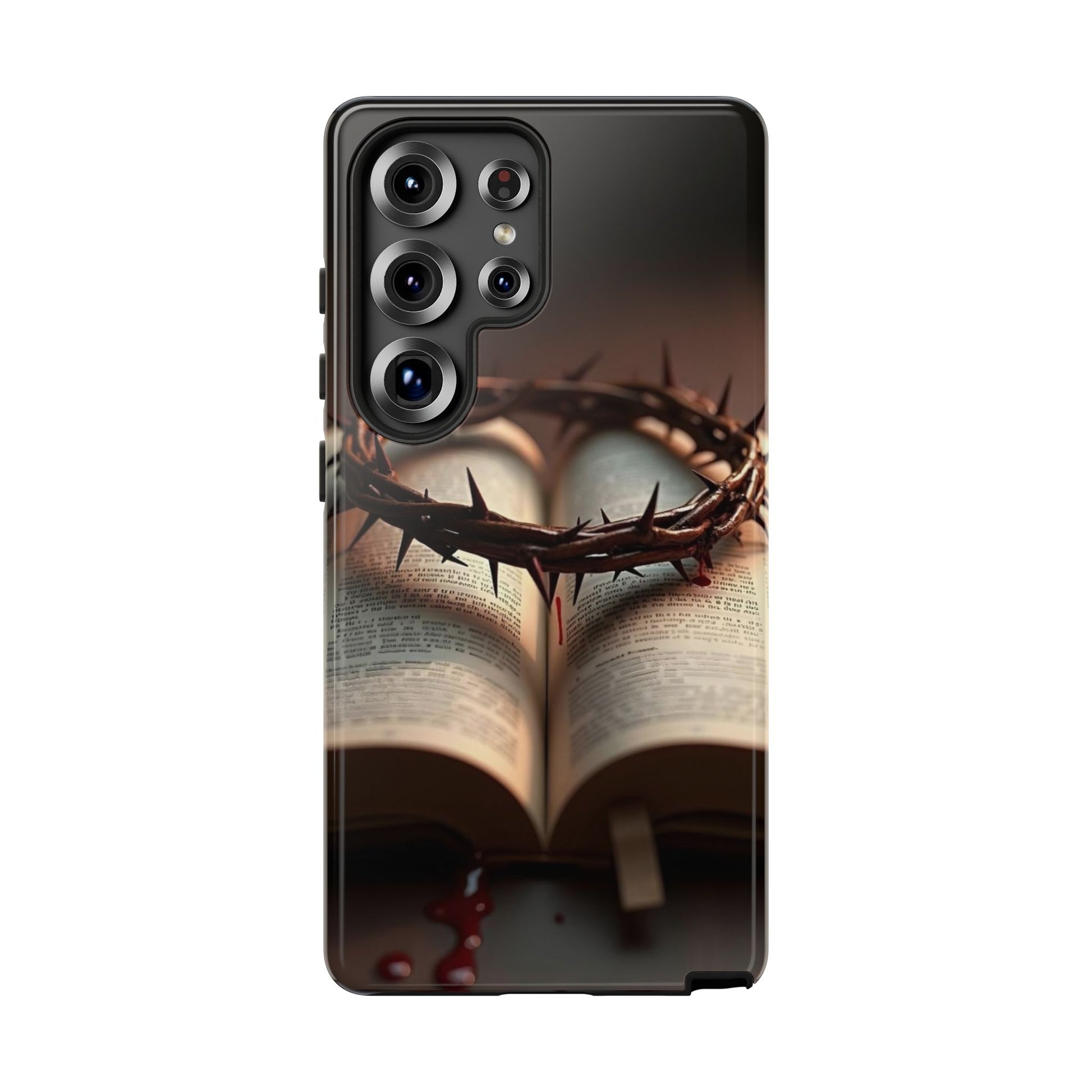 Crown of Thorns and Bible Christian Tough Cases for iPhones, Samsung, and Pixel