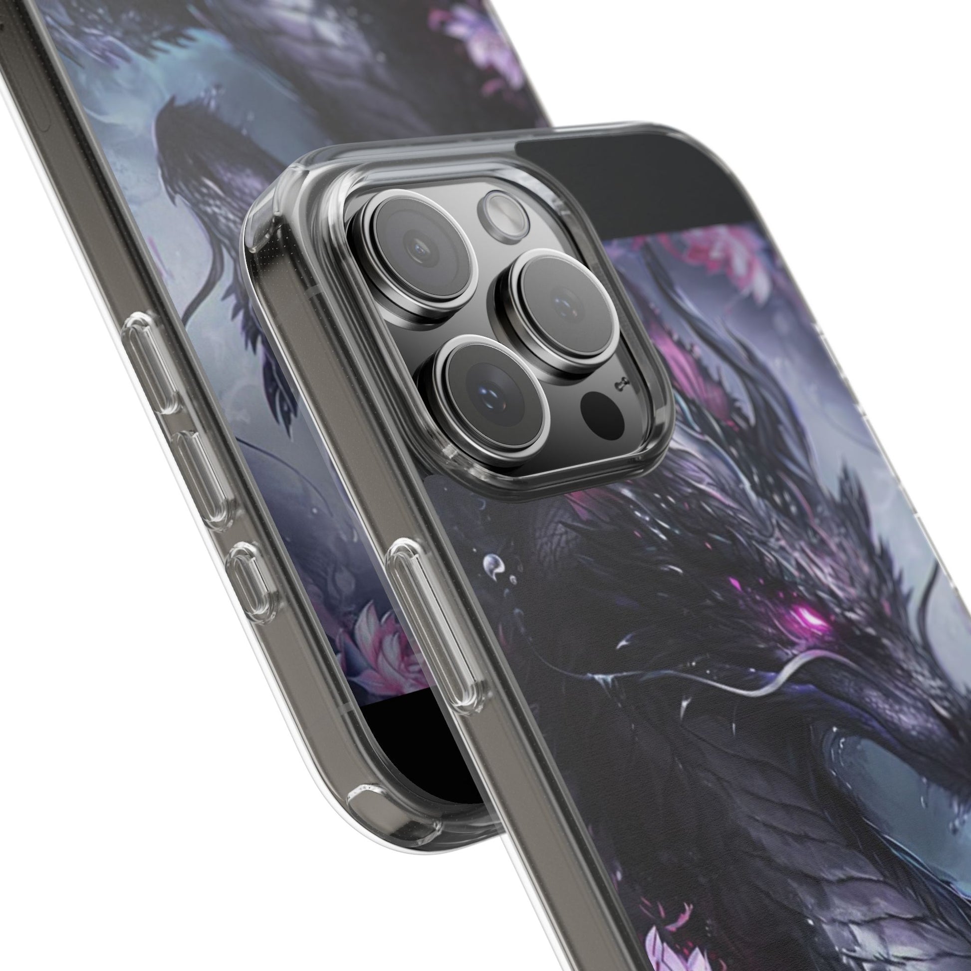 Phone Cases, Purple Dragon Design, iPhone Samsung Case, Protective Cover, Unique