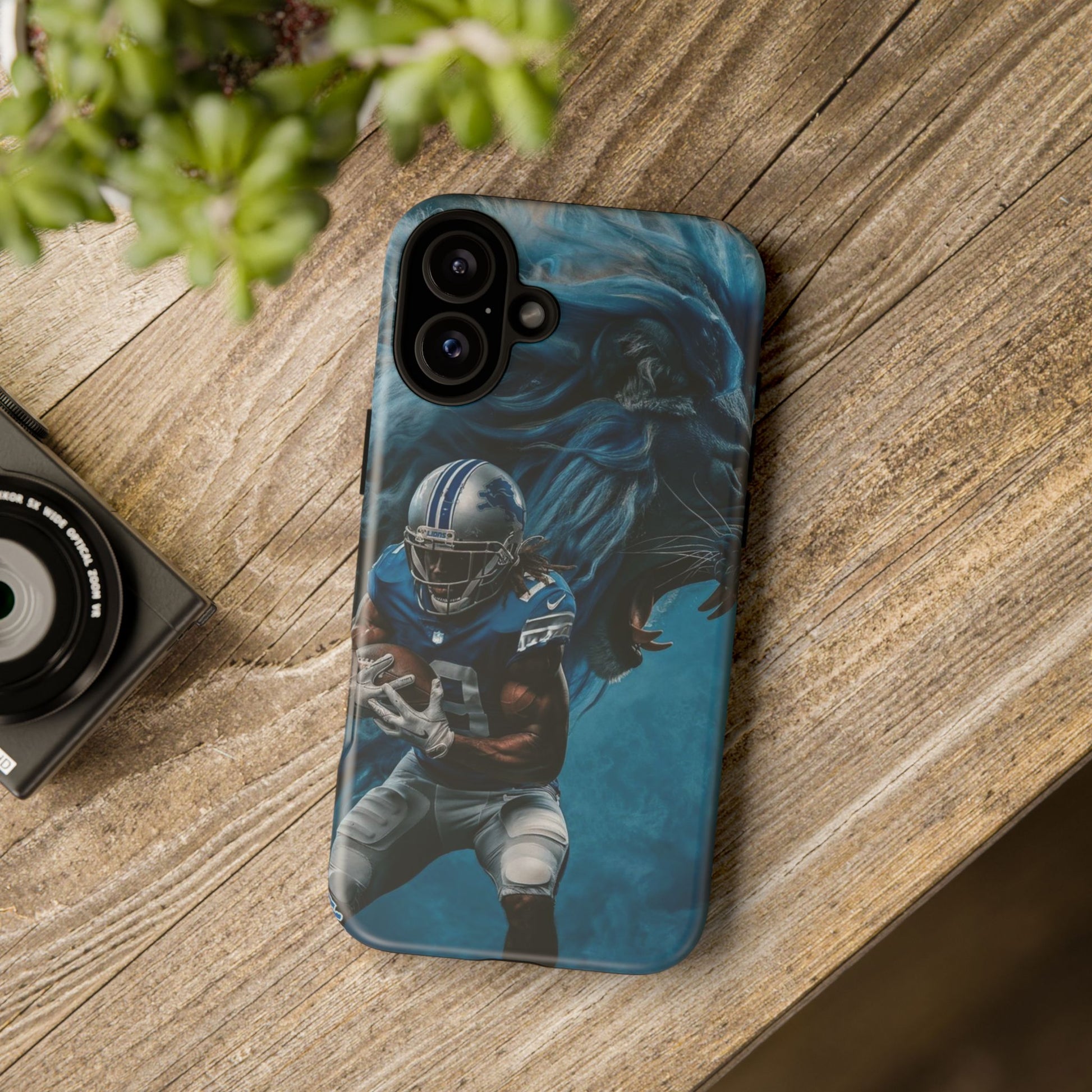 Detroit Lions Player Football Phone Case, Tough Cases for iPhones, Samsung, and Pixel