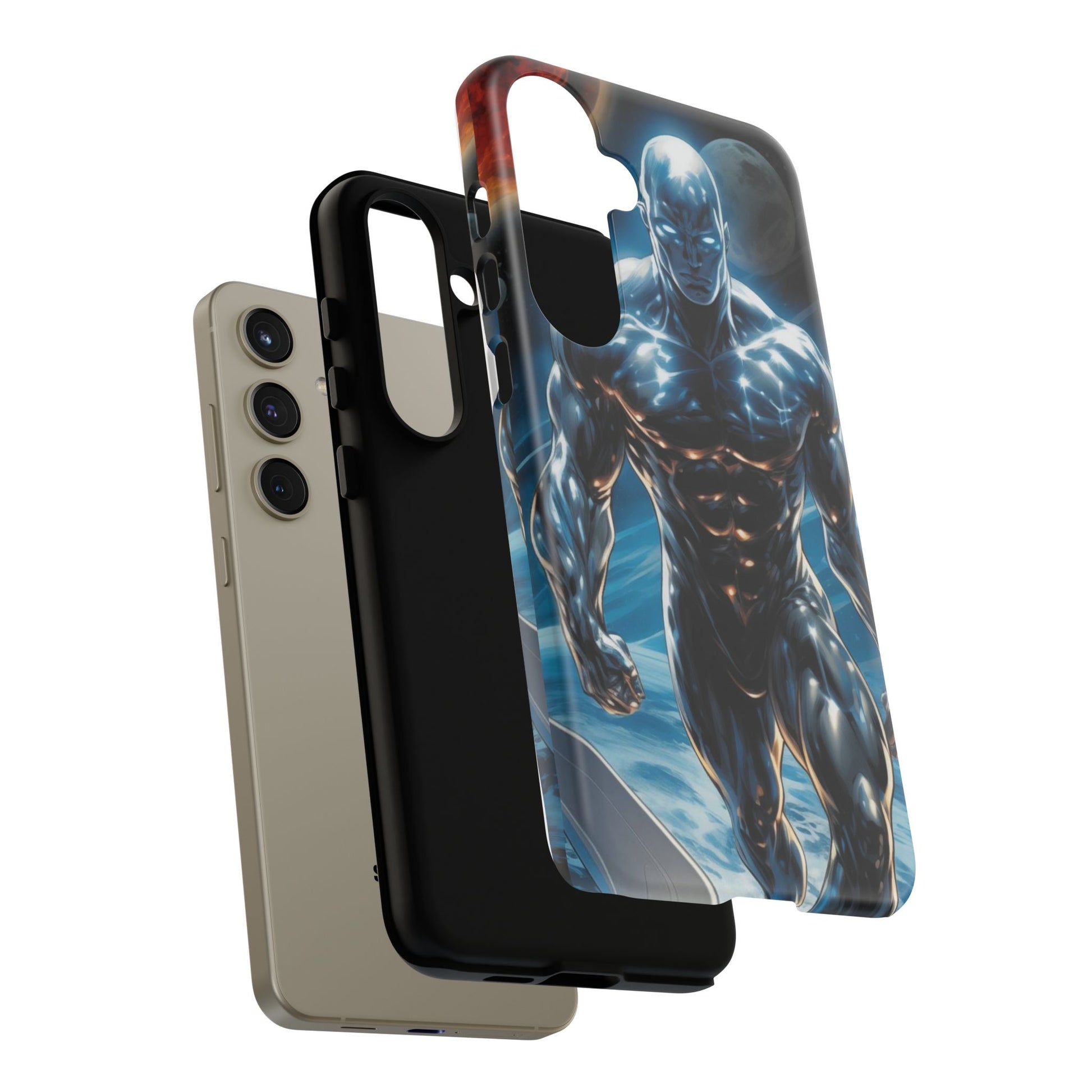 The Silver Surfer Comic Art Phone Case, Tough Cases for iPhones, Samsung, and Pixel
