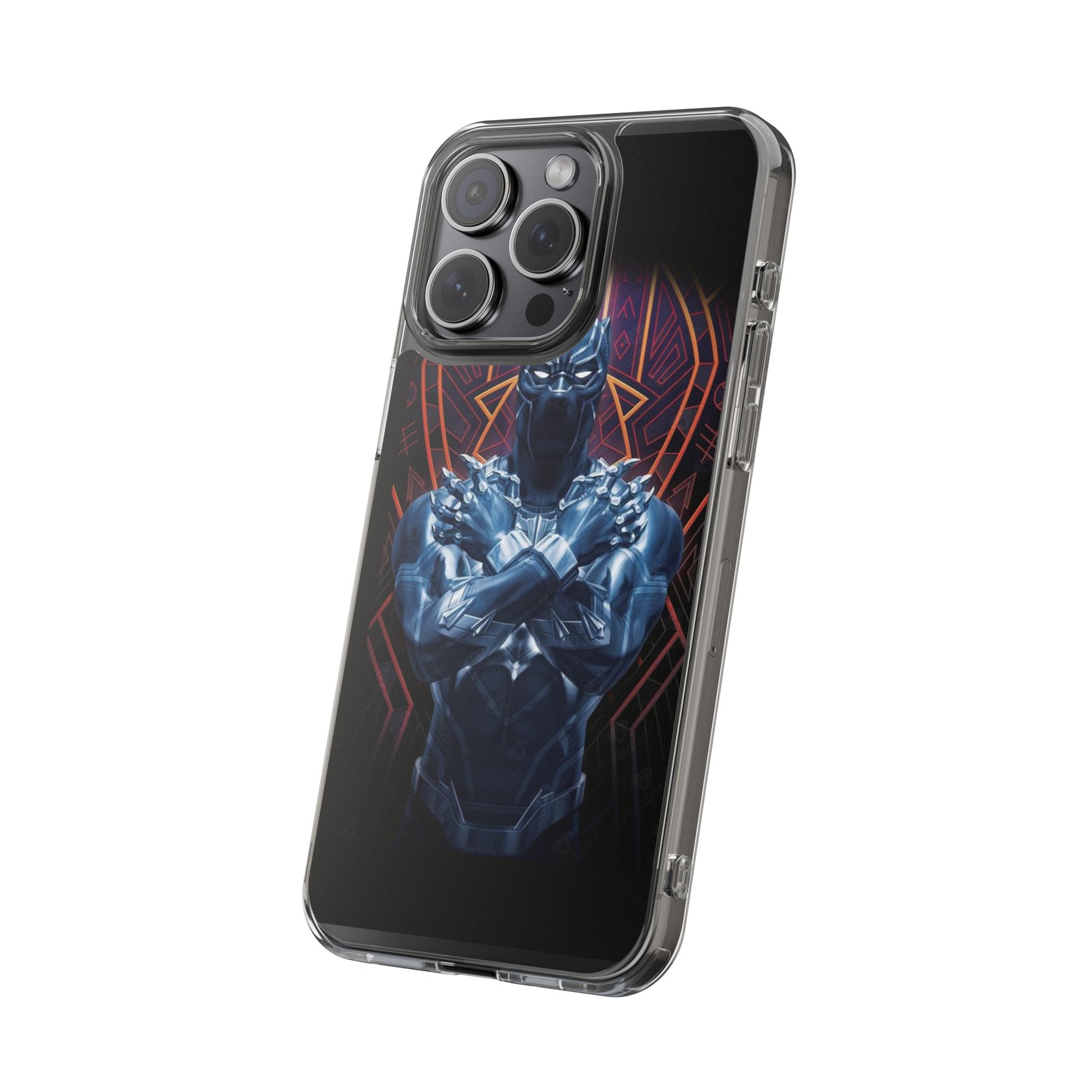 Black Panther Super Hero iPhone & Samsung Case, Wireless Charging compatible