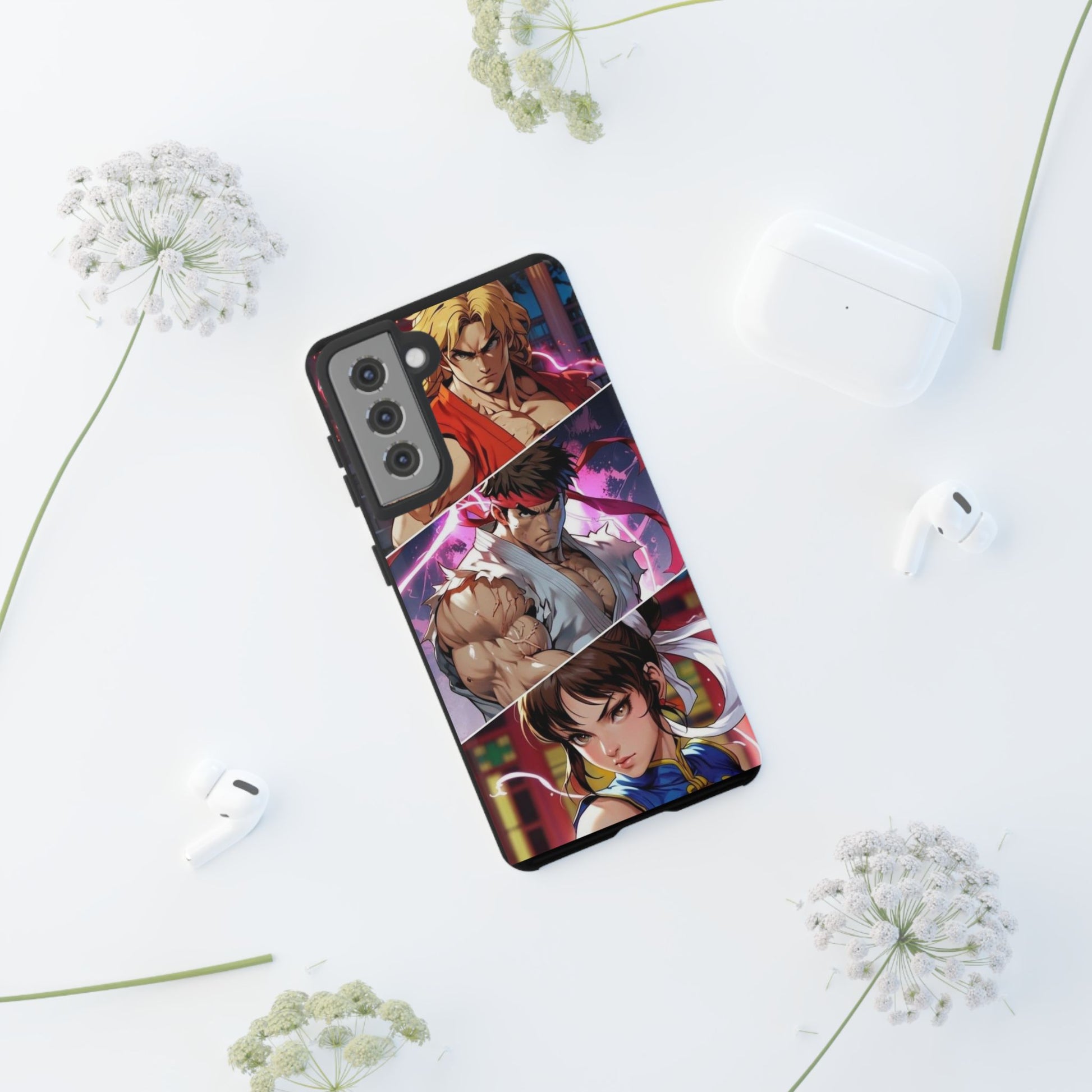 Street Fighter Gamer Theme Tough Cases for iPhones, Samsung, and Pixel
