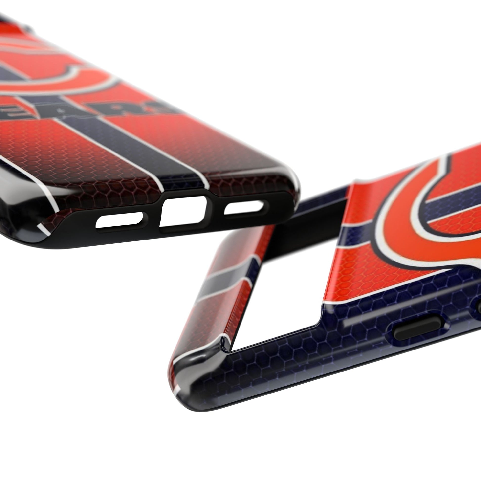 Chicago Bears Stripes Football Phone Case, Tough Cases for iPhones, Samsung, and Pixel