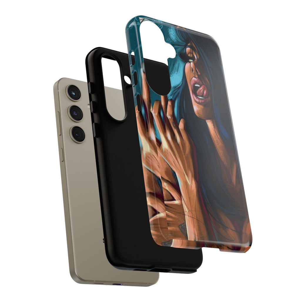 Tough Girl Theme Urban Design Cases for iPhones, Samsung, and Pixel