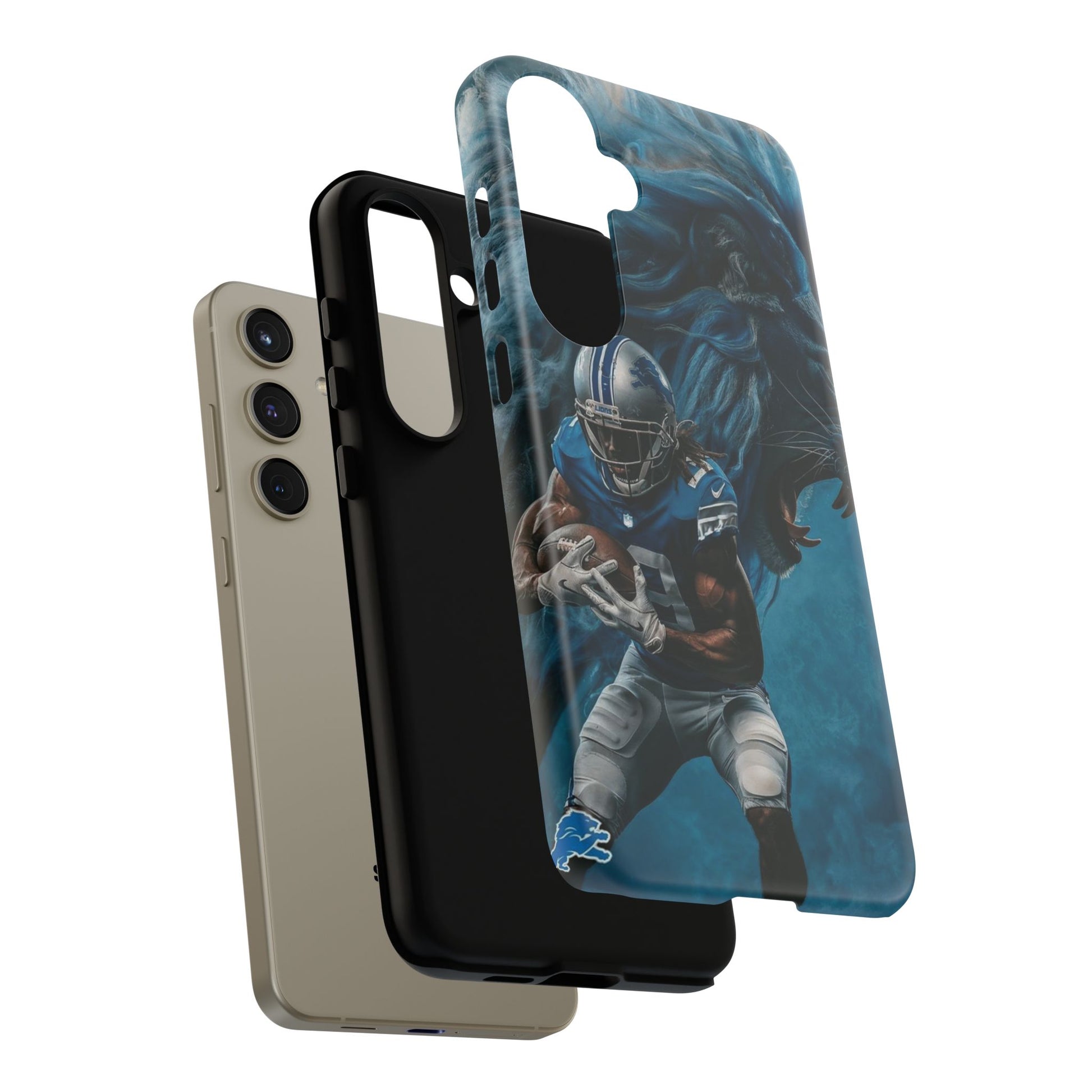 Detroit Lions Player Football Phone Case, Tough Cases for iPhones, Samsung, and Pixel