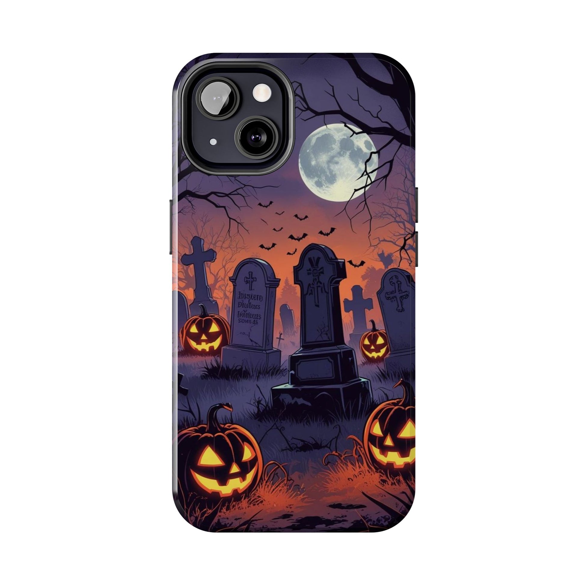 Graveyard Halloween Theme Phone Cases for iPhones & Samsung Phones