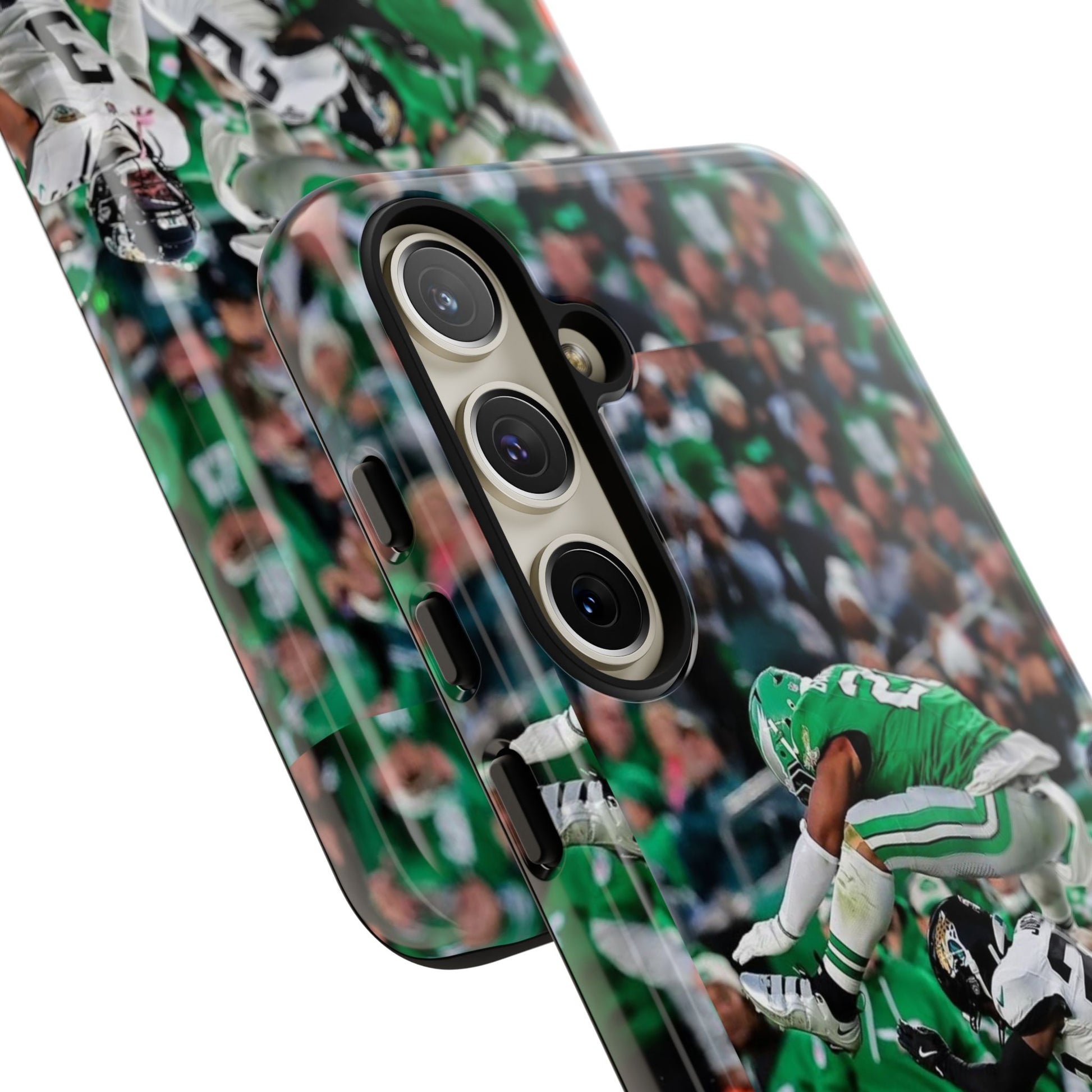 Saquon Barkley The Huddle Eagles Football Tough Cases for iPhones, Samsung, and Pixel