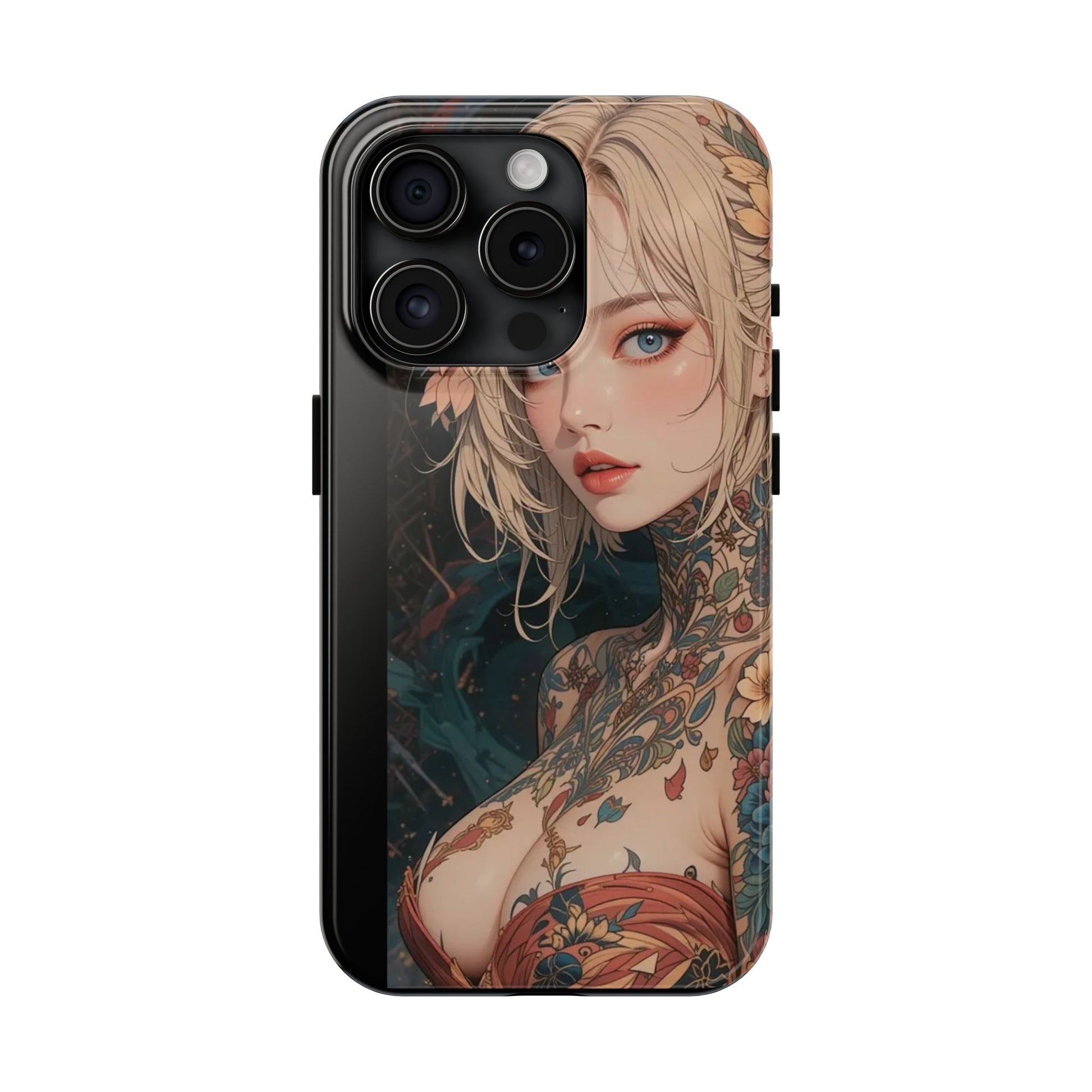 Tattoo Anime Girl Inspired Phone Cases for Iphones & Samsung Phones