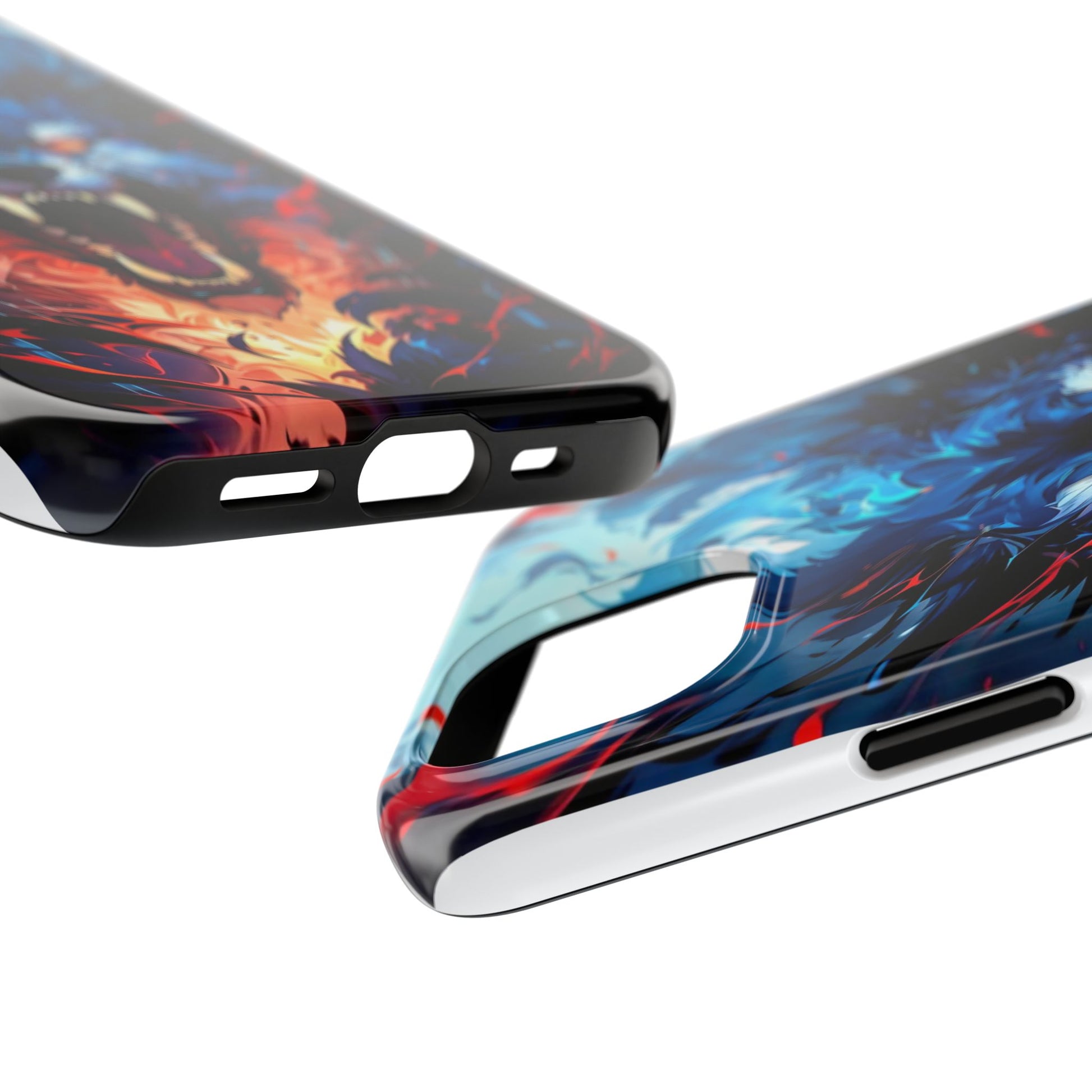 Aggressive Wolf Art Themed Tough Phone Cases for Iphones & Samsung Phones