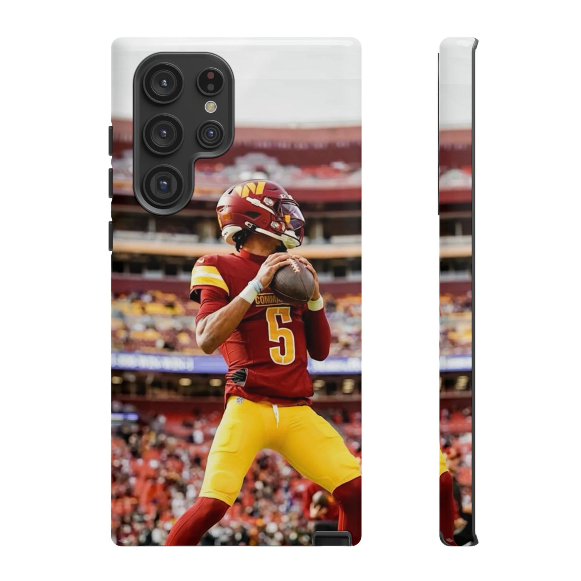 Jayden Daniels Washington Football Tough Cases for iPhones, Samsung, and Pixel