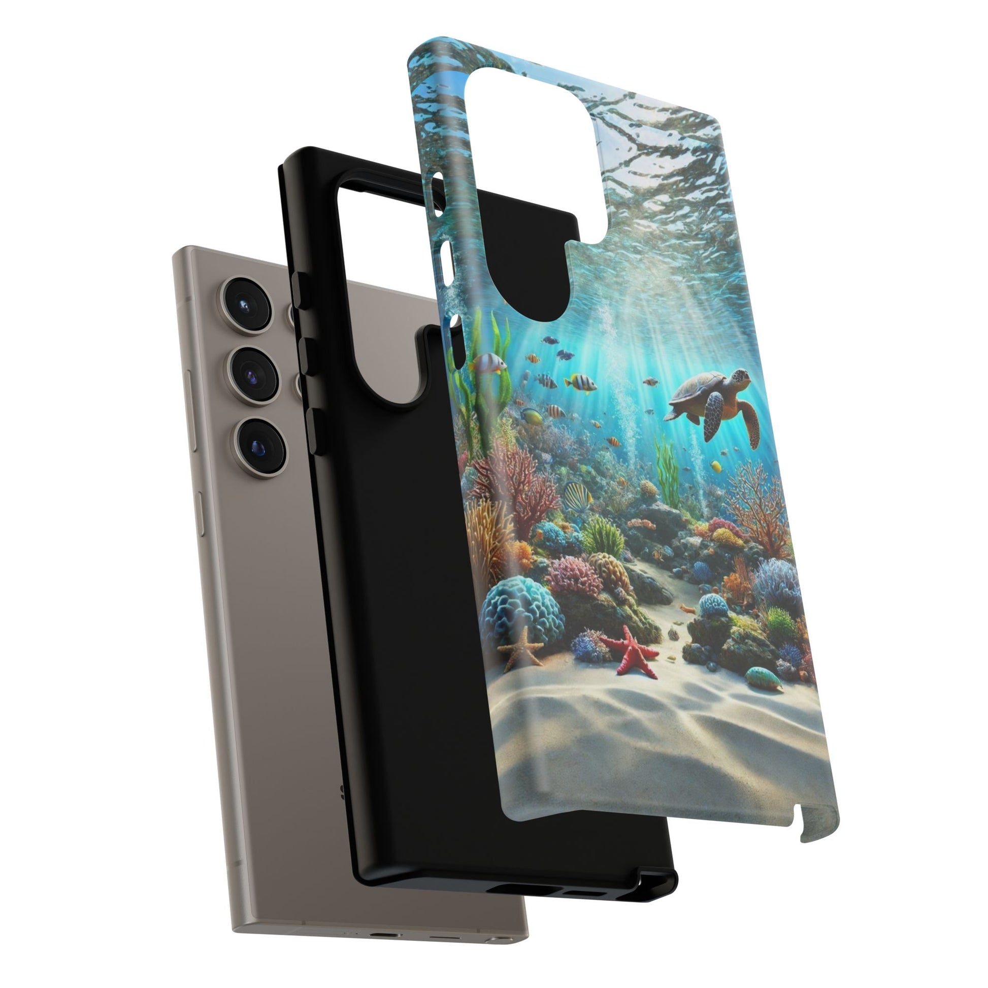 Under Sea Landscape Tough Cases for iPhones, Samsung, and Pixel