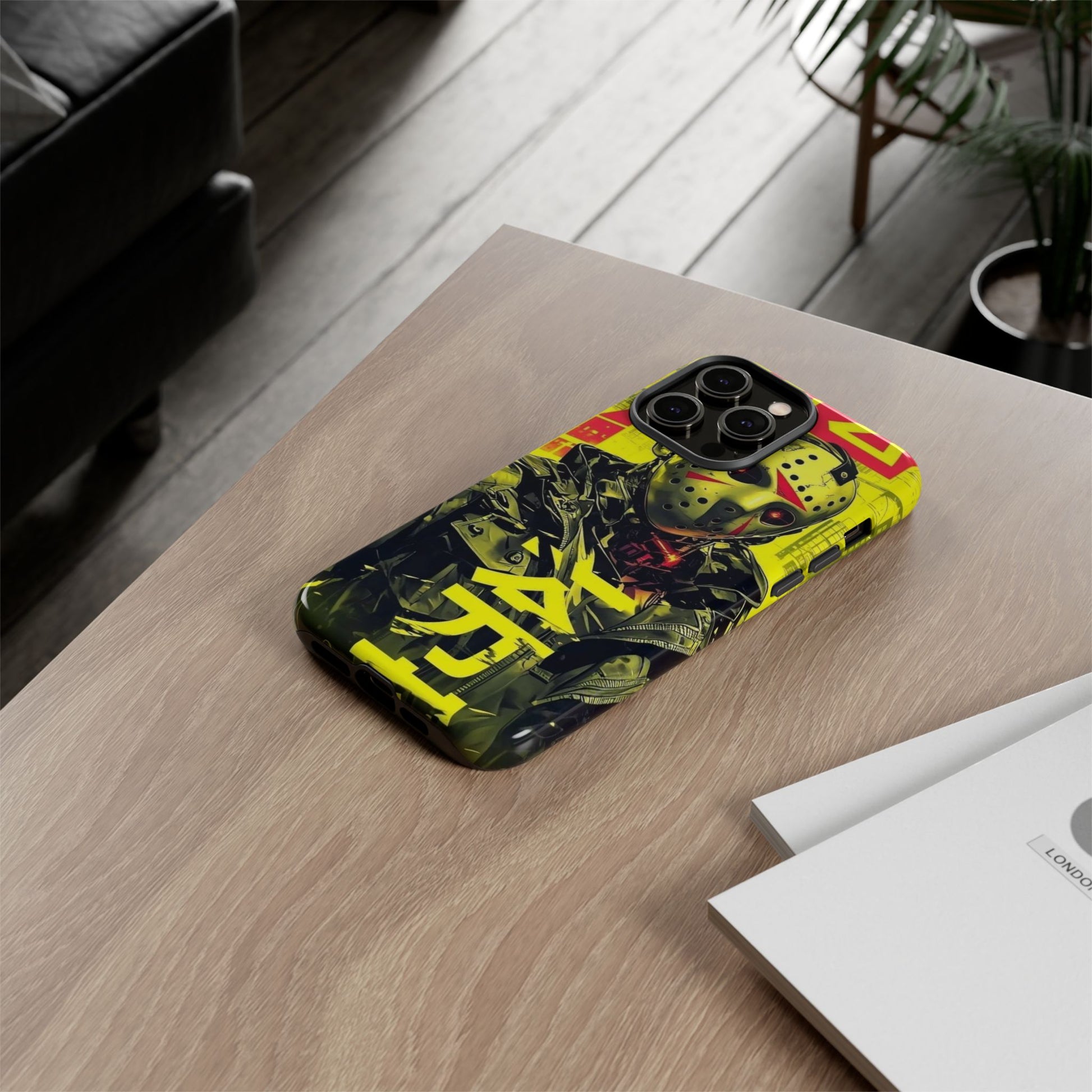Cyberpunk X Jason Voorhees Tough Cases for iPhones, Samsung, and Pixel